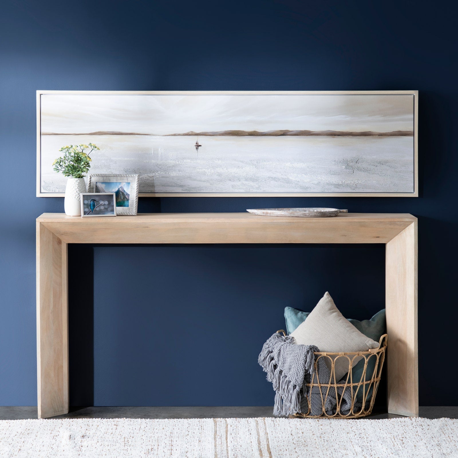 Crestview Collection Sydney Modern Organic Console Table - Image 1
