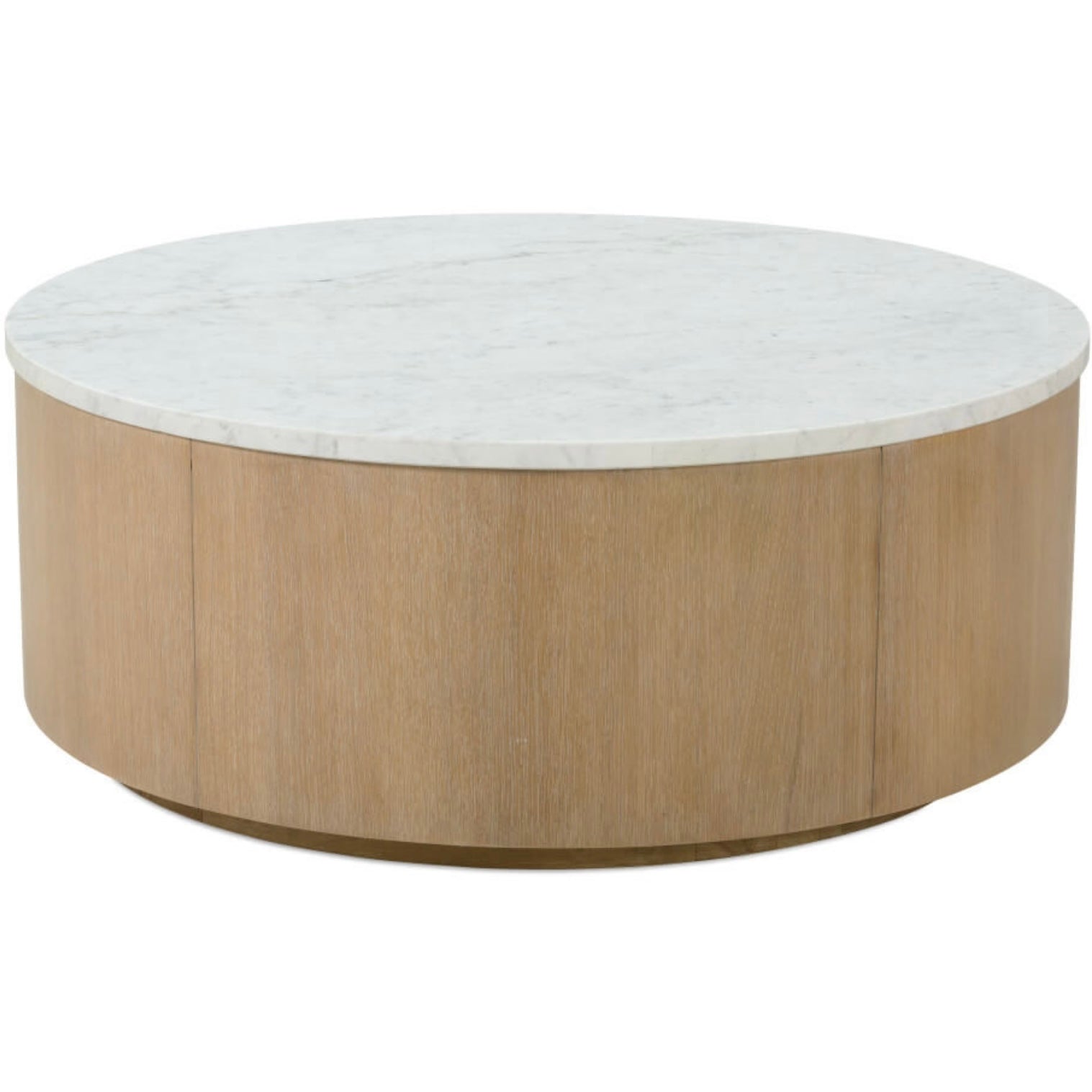 Rowe Furniture Delray Marble Top Round Coffee Table - Image 1