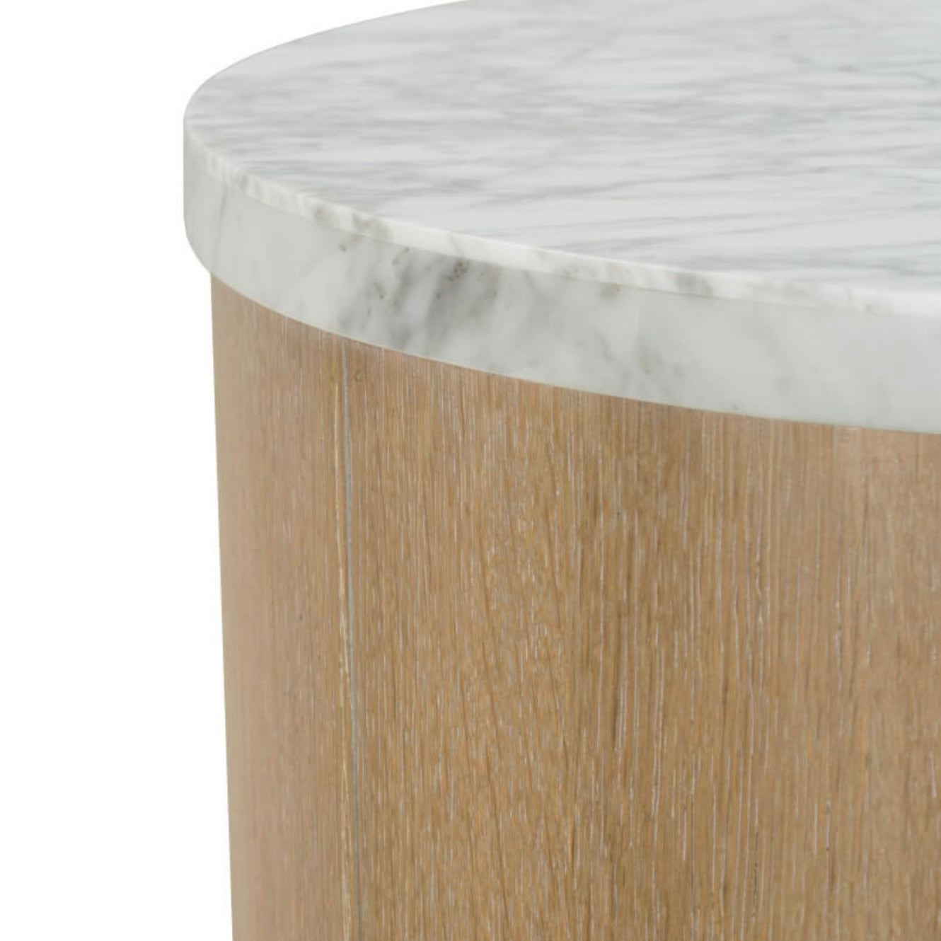Rowe Furniture Delray Marble Top Round End Table - Image 3