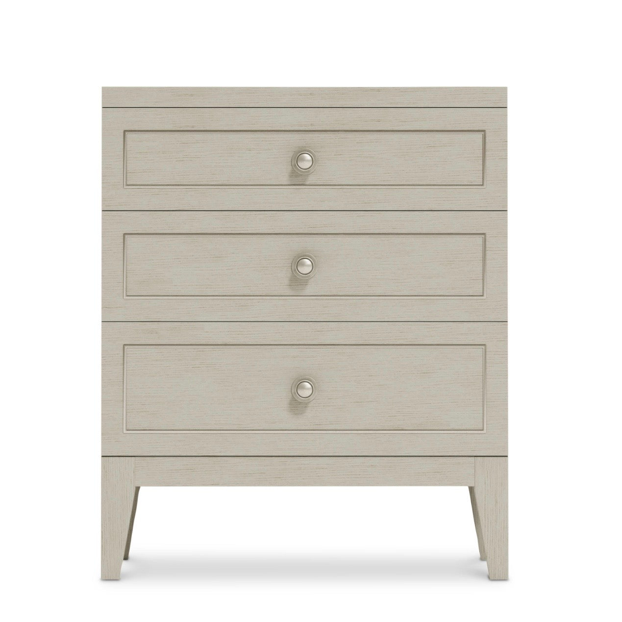 Bernhardt Cornelia Collection Three Drawer Nightstand ~24 inch ~  Nebbia Finish - Image 2
