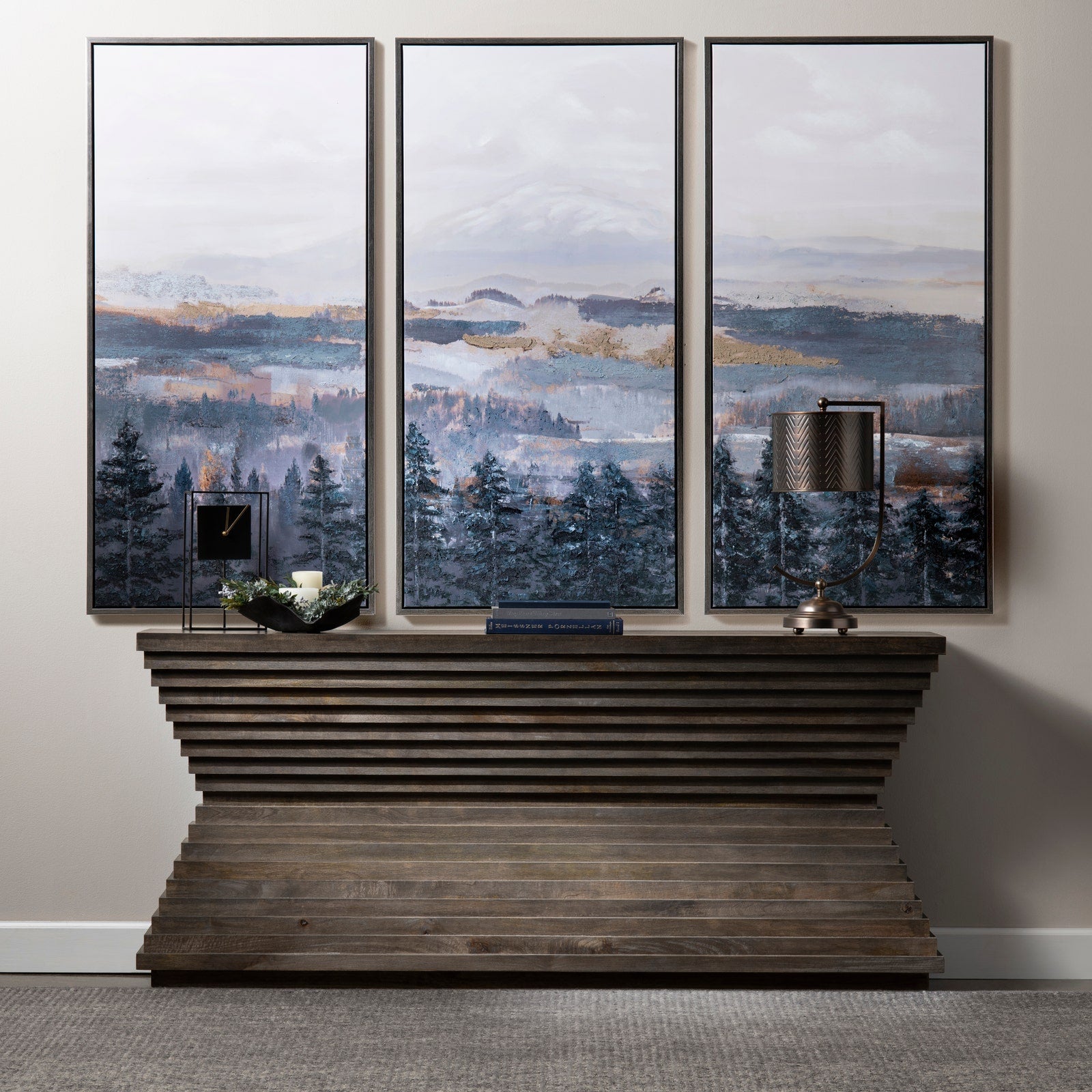 Crestview Collection Highland Park Modern Organic Console Table - Image 1