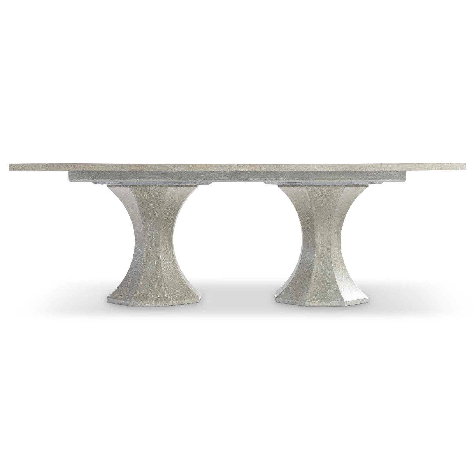 Bernhardt Cornelia Collection Rectangle Dining Table ~ Nebbia Wood Finish With Steel Inlay - Image 2