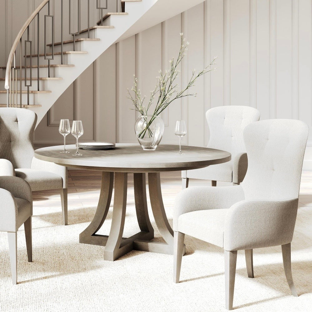 Bernhardt Cornelia Collection Tufted Dining Armchair - Image 1
