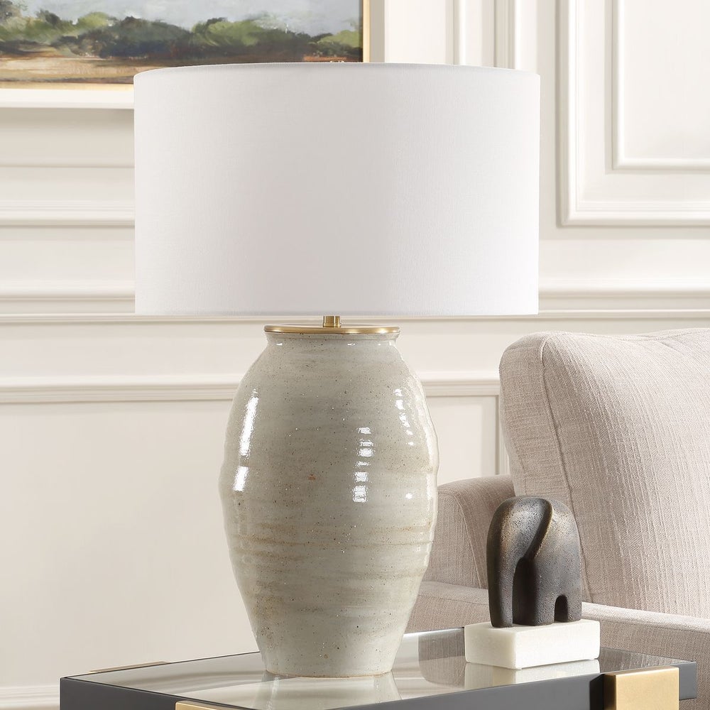 Uttermost Amos Rustic Blue Glaze Table Lamp - Image 2