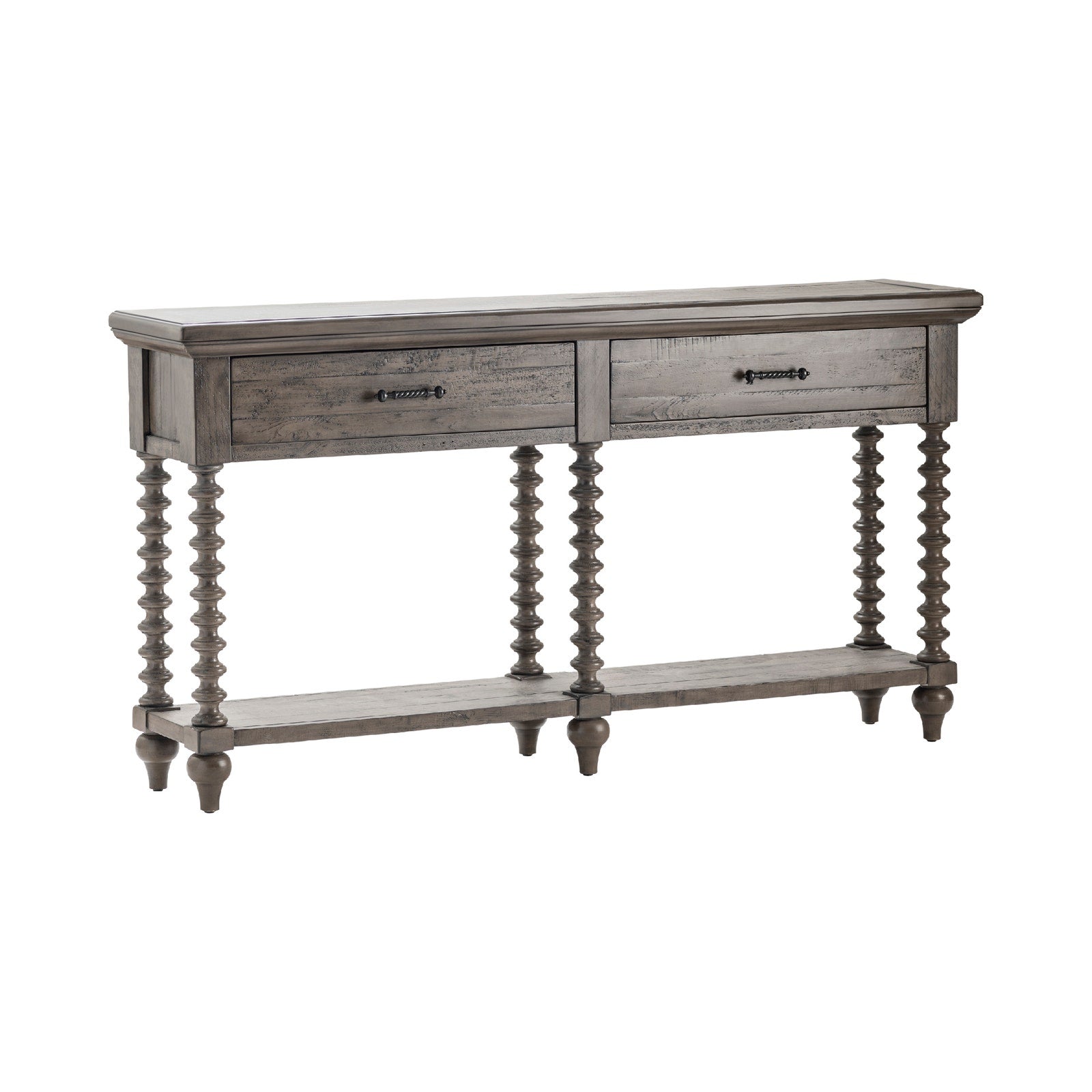 Crestview Collection Charleston Distressed Gray Console Table - Image 1