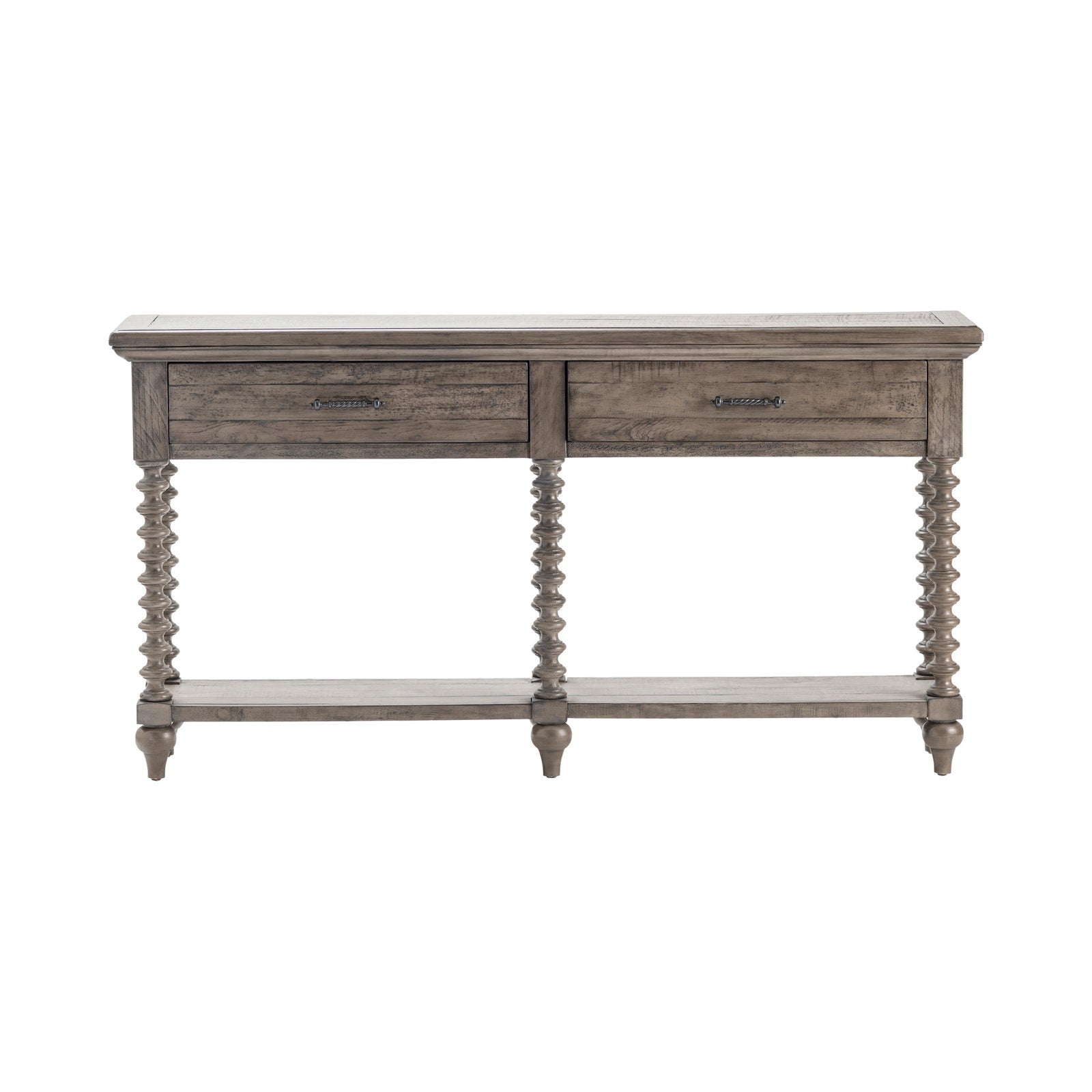 Crestview Collection Charleston Distressed Gray Console Table - Image 2