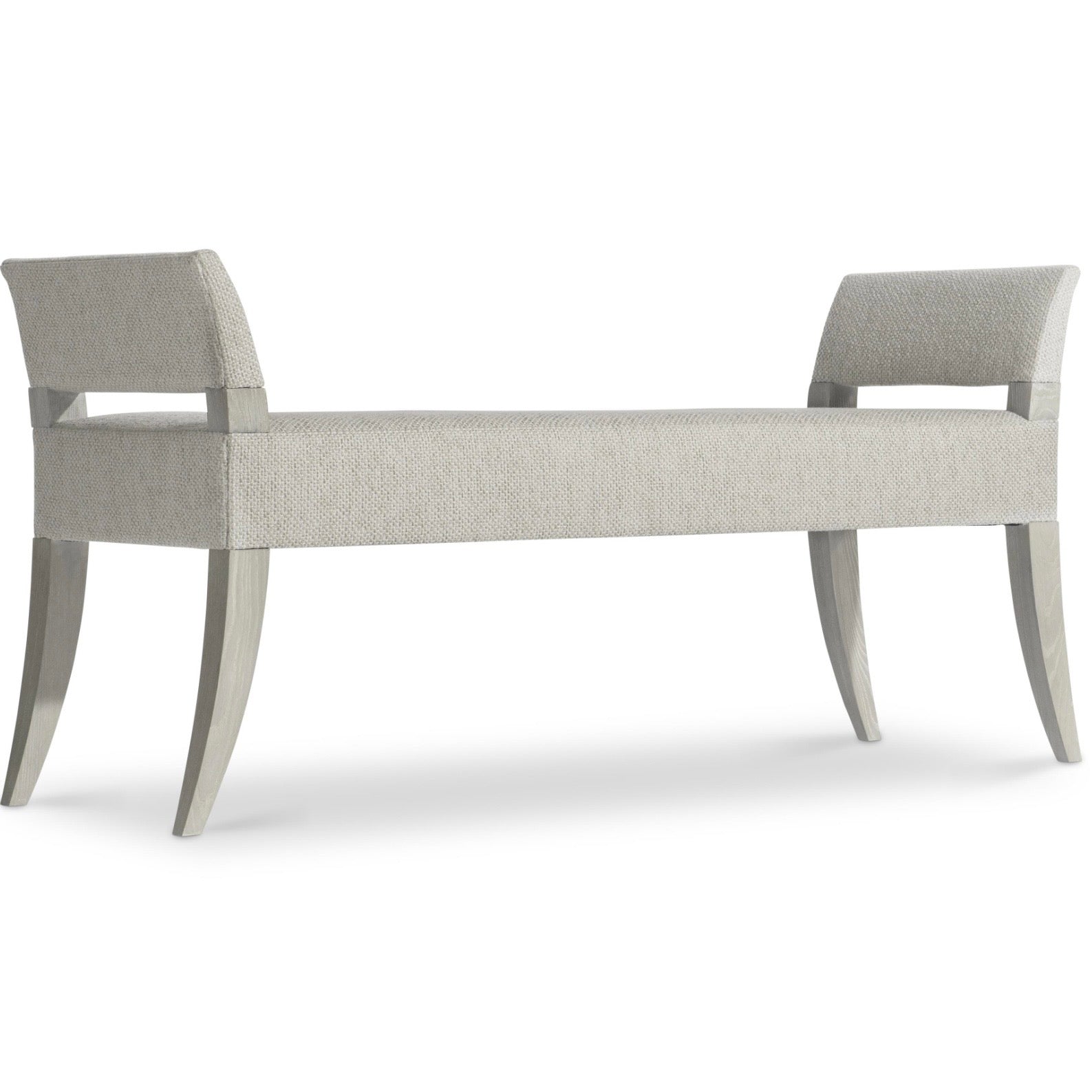 Bernhardt Cornelia Collection Upholstered Bench ~ Nebbia Finish - Image 2