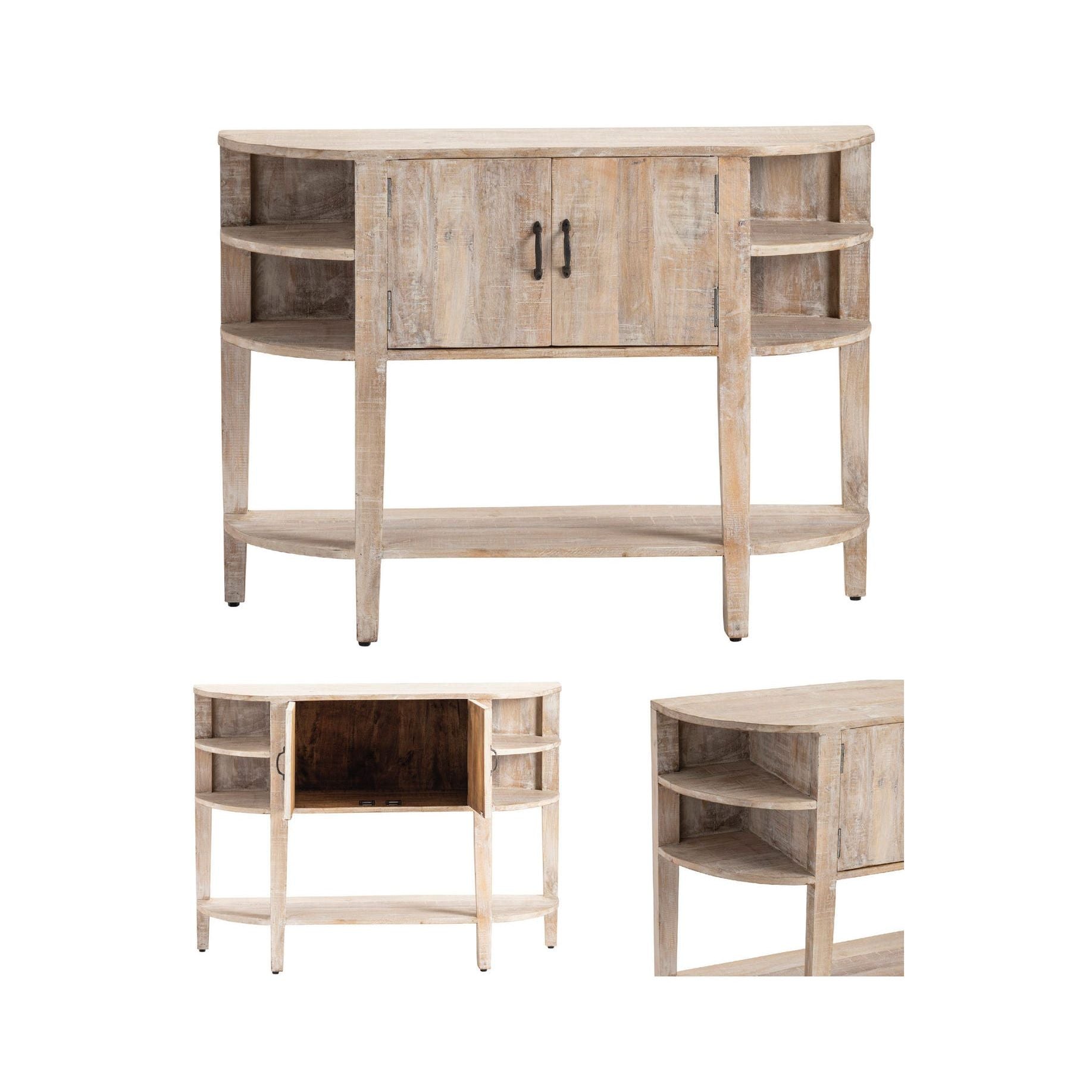 Crestview Collection Ainsley Mango Wood Console Table - Image 3