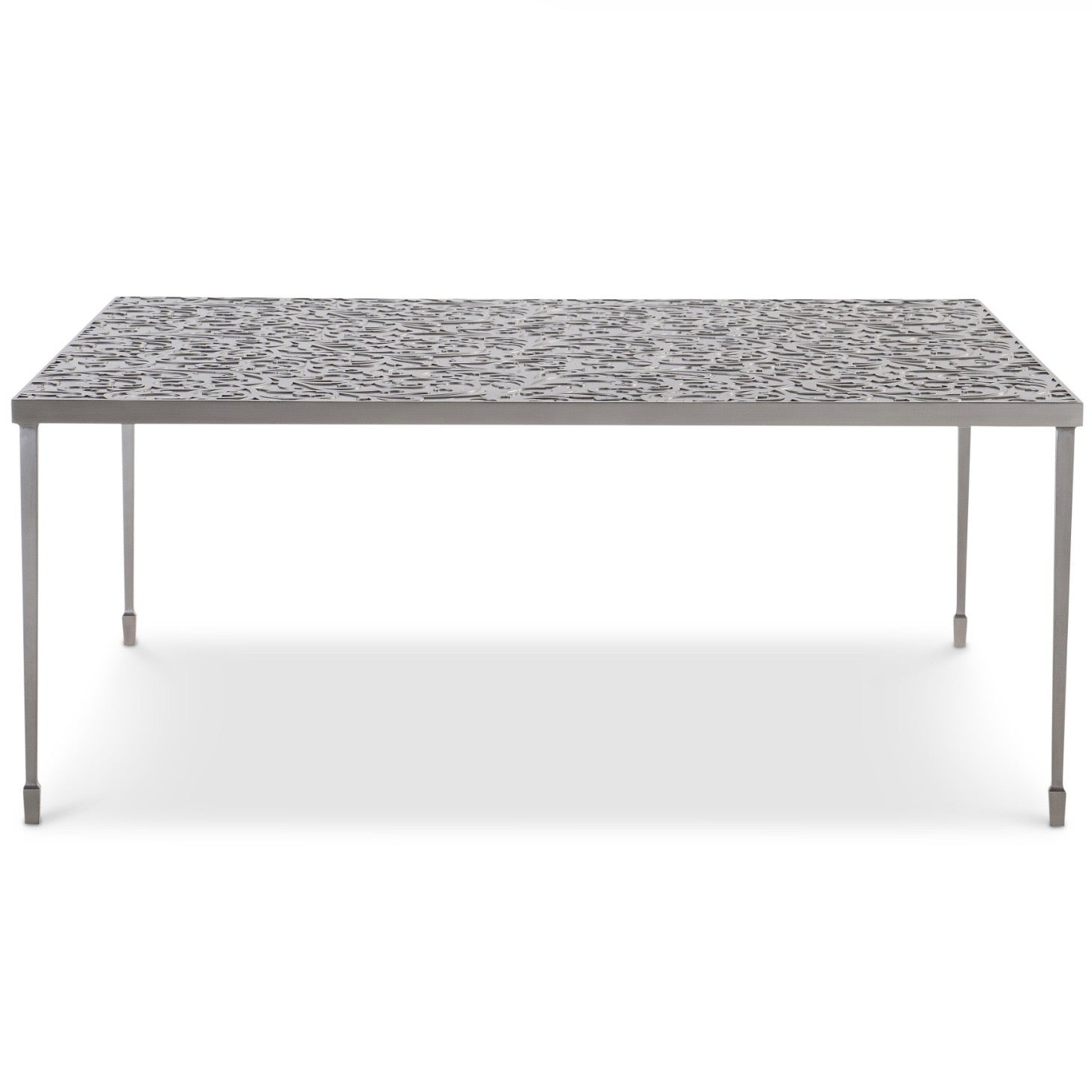 Bernhardt Cornelia Collection Square Cocktail Table ~ Metalwork Top - Image 2