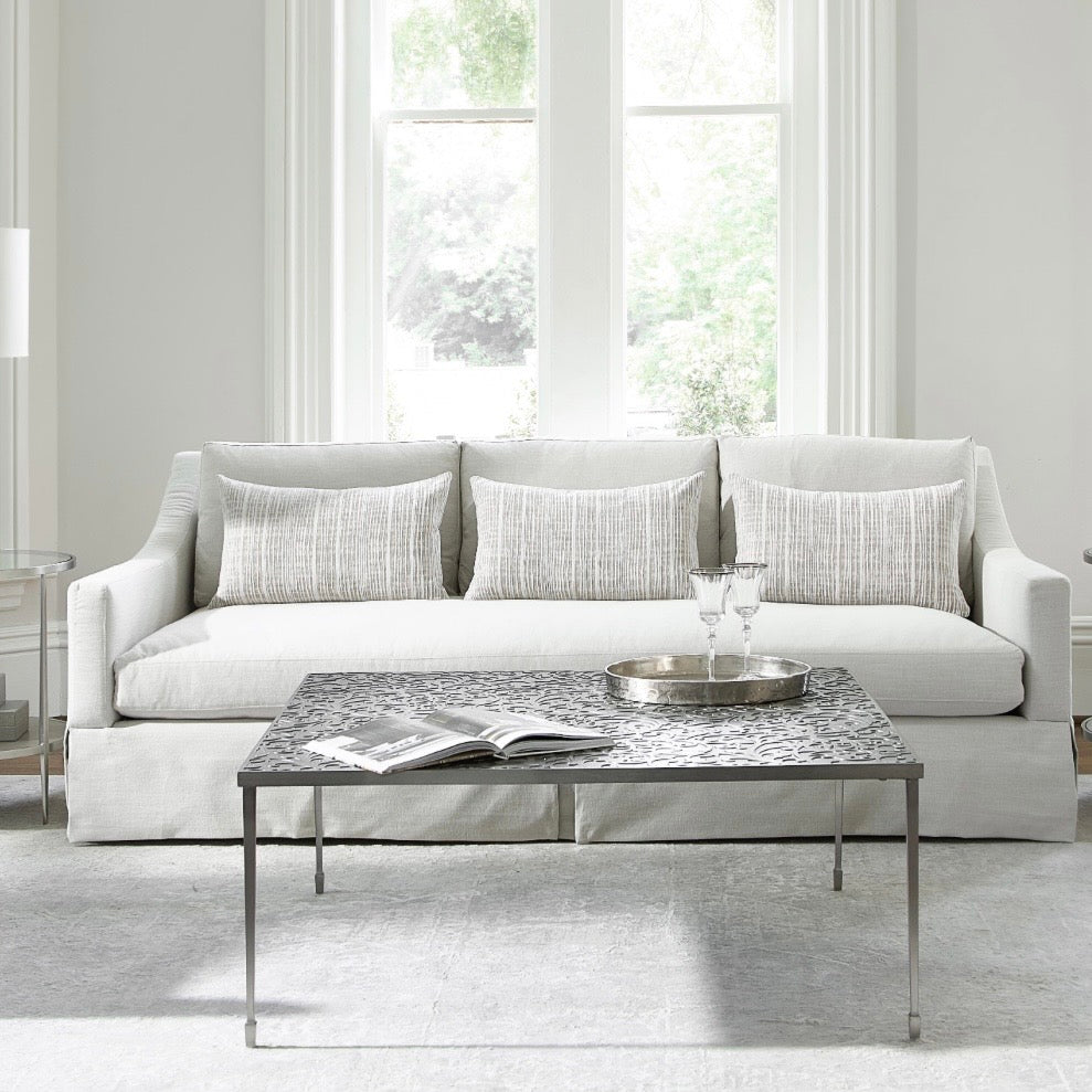 Bernhardt Cornelia Collection Square Cocktail Table ~ Metalwork Top
