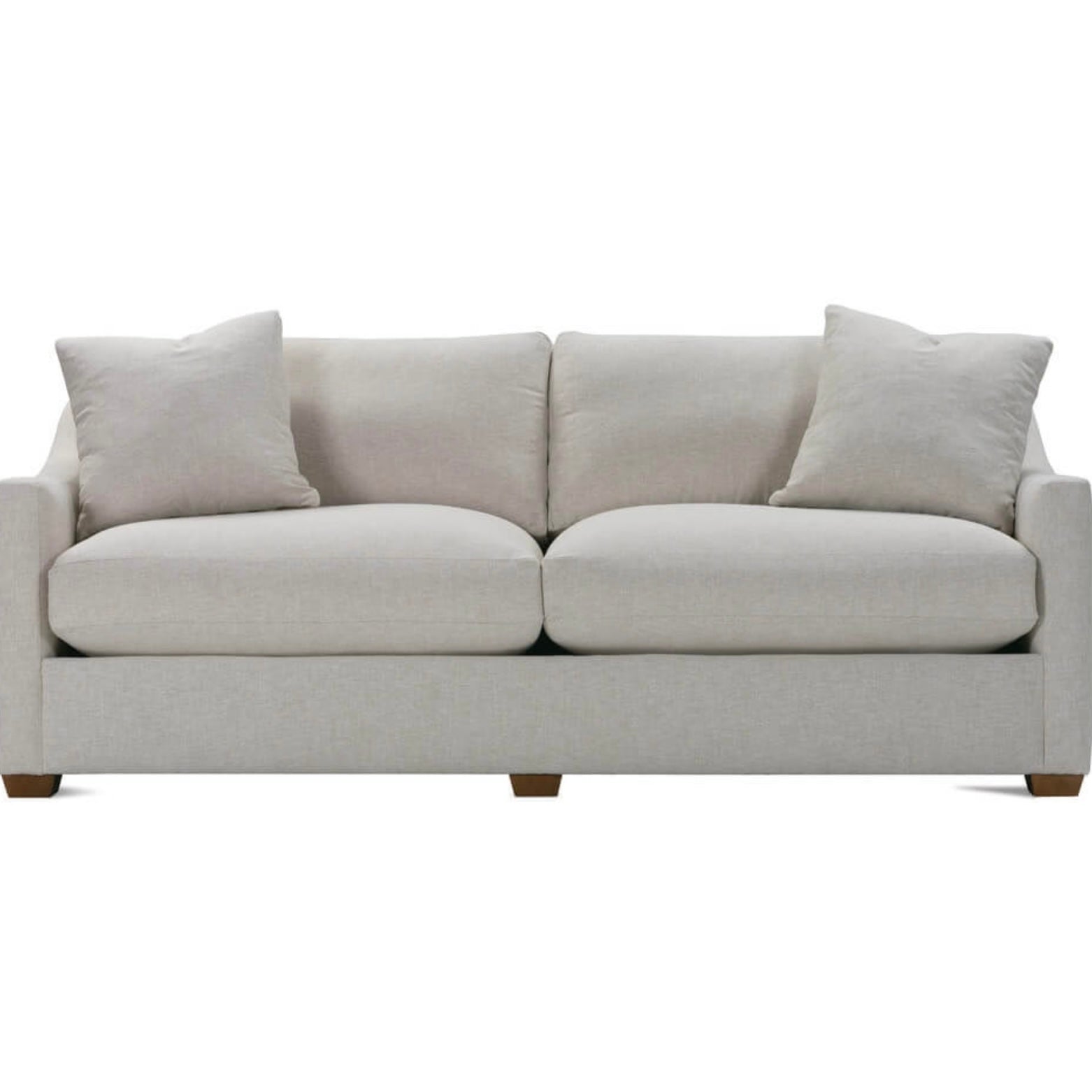 Rowe Furniture Bradford Neutral Performance Fabric 88” Sofa ~ Express Collection - Image 2