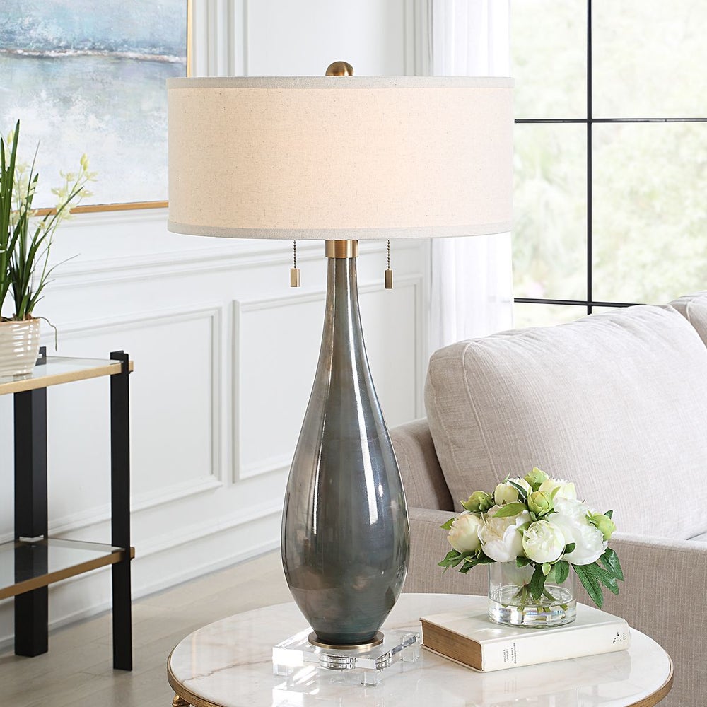 Uttermost Cardoni Smoke Gray Table Lamp - Image 1