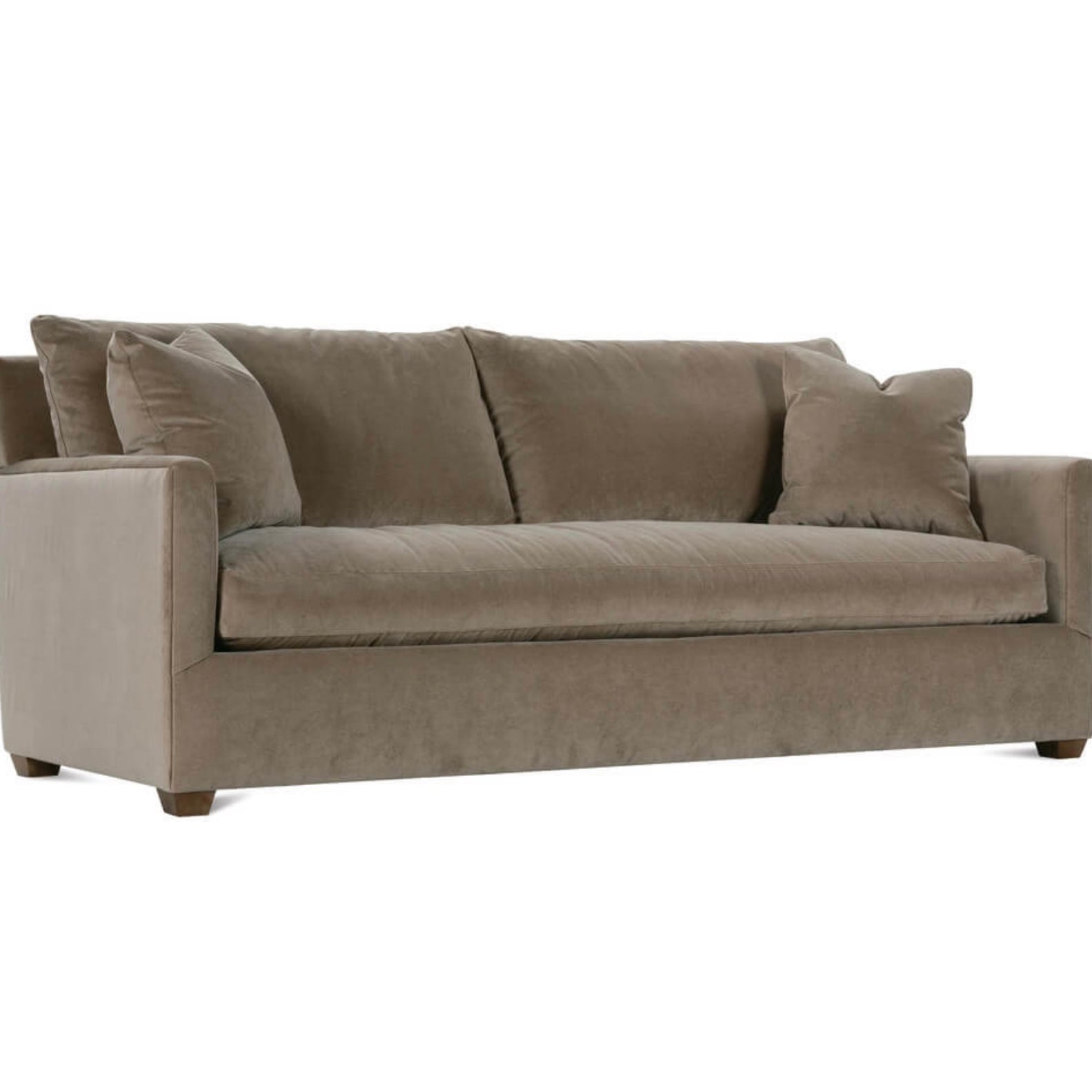 Rowe Furniture Lilah Fawn Brushed Velvet 89” Sofa ~ Express Collection - Image 2