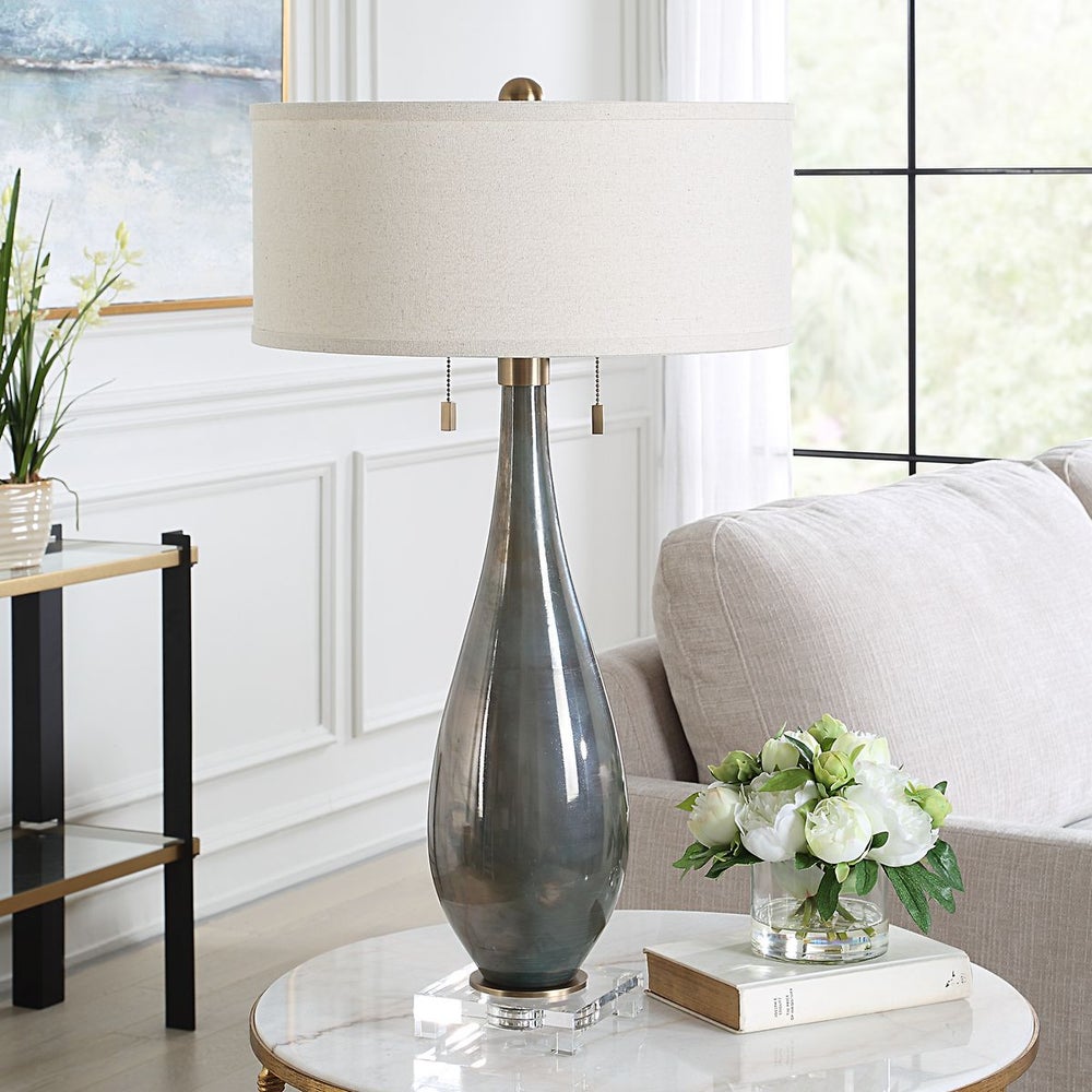 Uttermost Cardoni Smoke Gray Table Lamp - Image 2