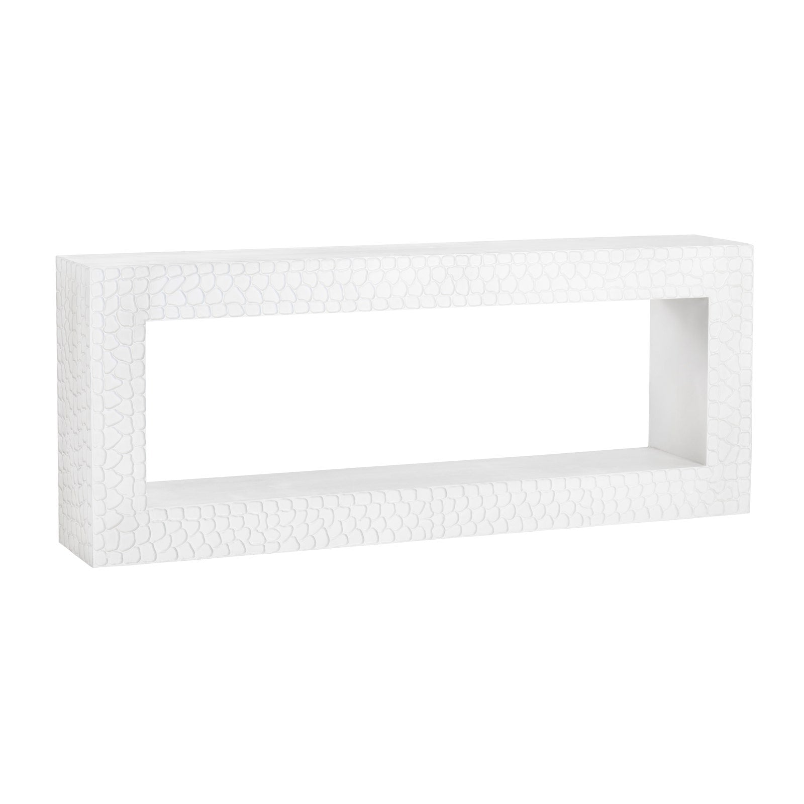 Crestview Collection Malibu White Modern Console Table - Image 2