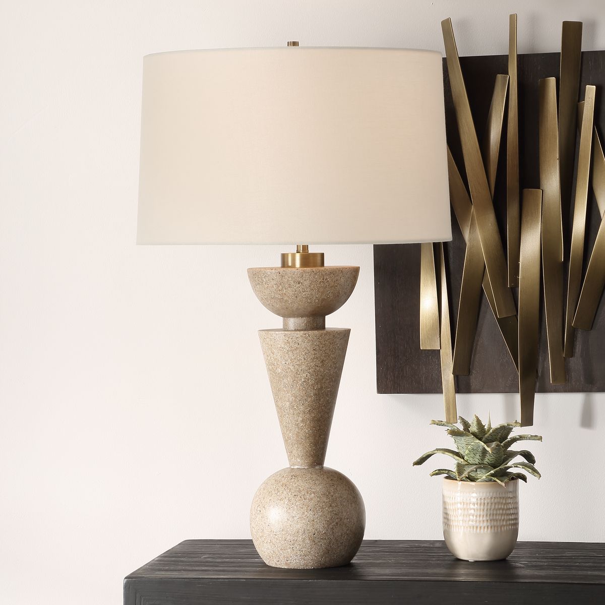 Uttermost Cullum Man-Made Stone Table Lamp - Image 1