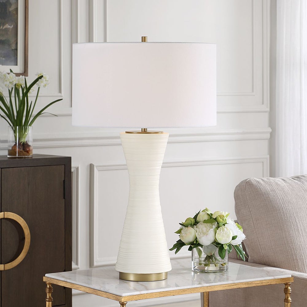 Uttermost Ridgeline Warm White Matte Table Lamp - Image 1