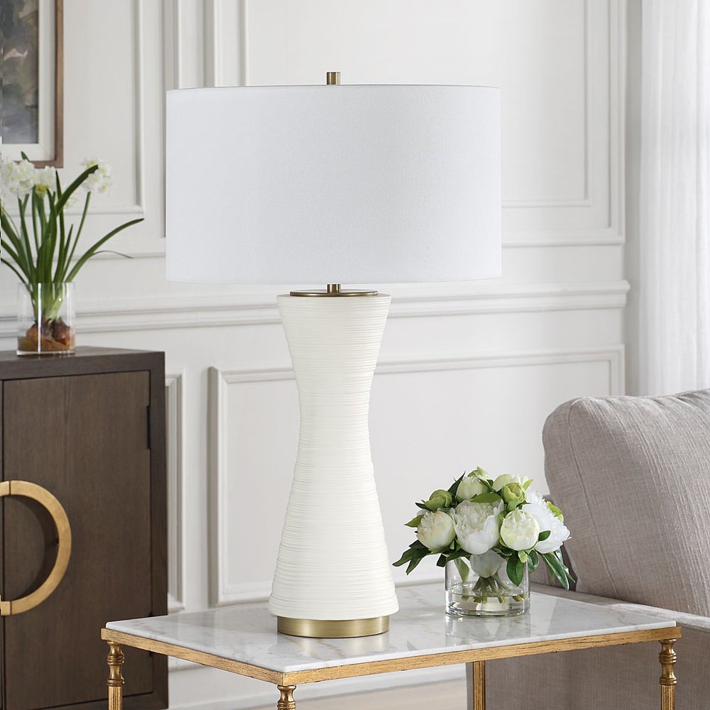 Uttermost Ridgeline Warm White Matte Table Lamp - Image 2