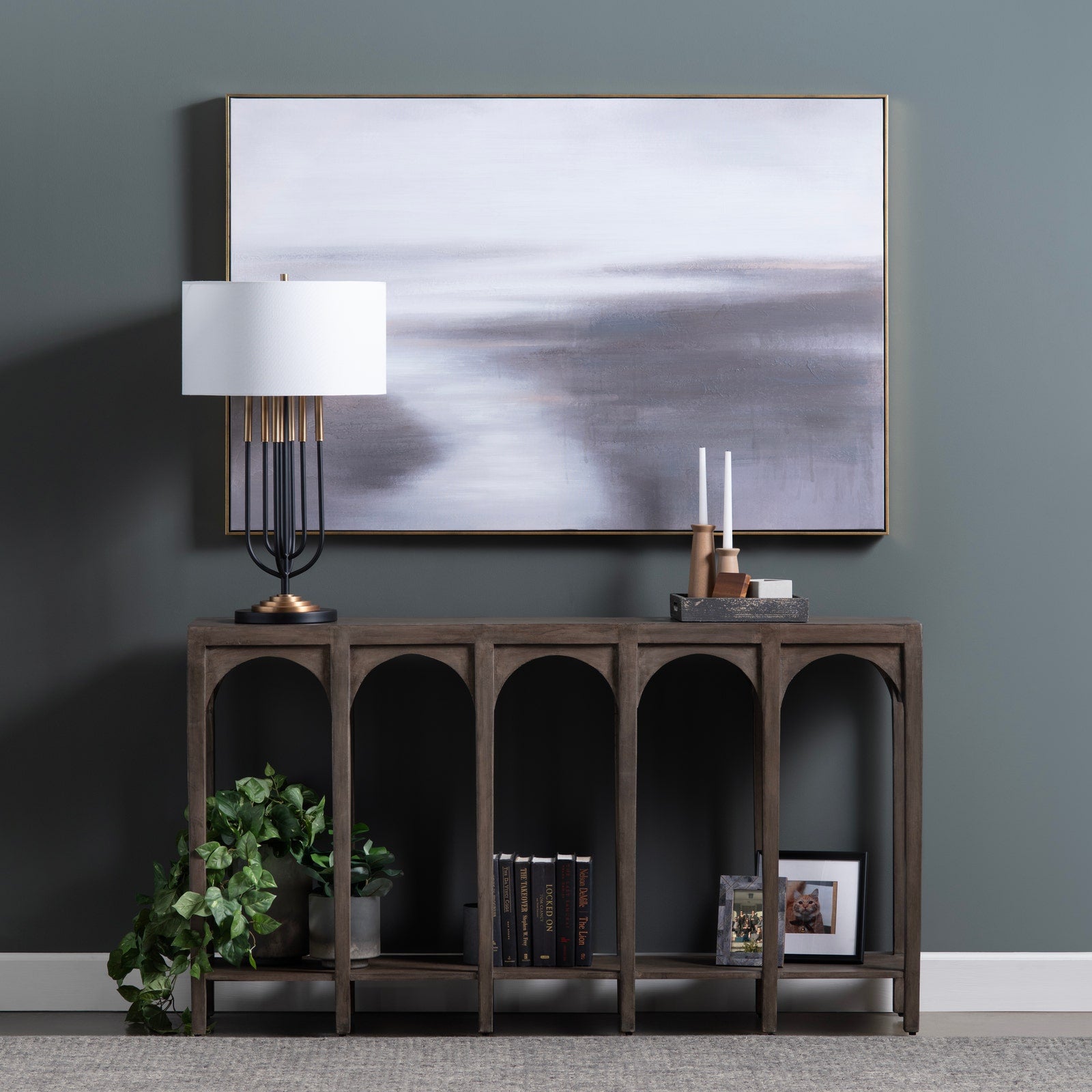 Crestview Collection Gotham Mango Wood Console Table - Image 1