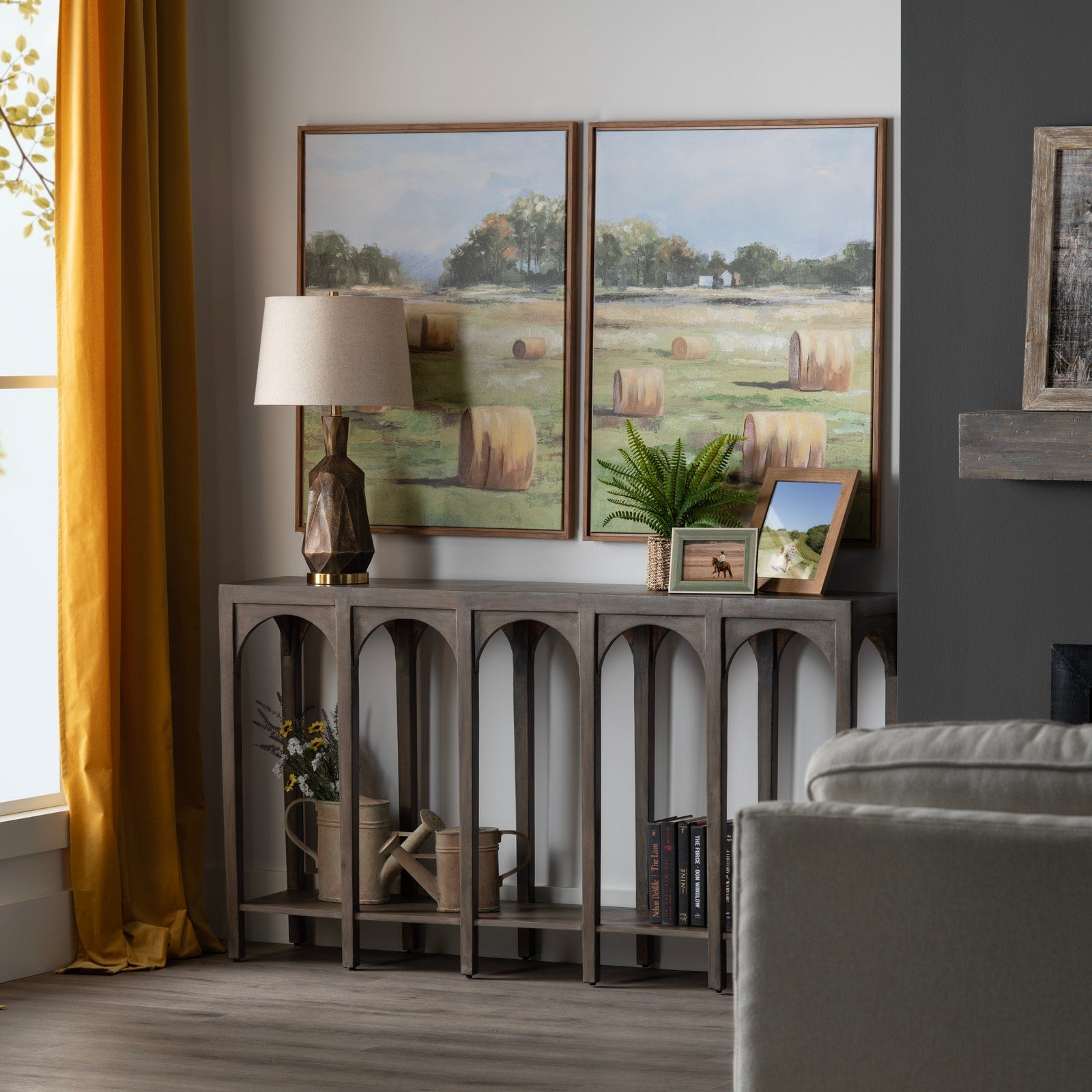 Crestview Collection Gotham Mango Wood Console Table - Image 2