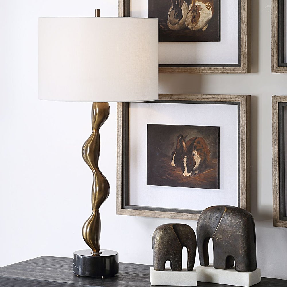 Uttermost Remolino Warm Bronzed Table Lamp - Image 1