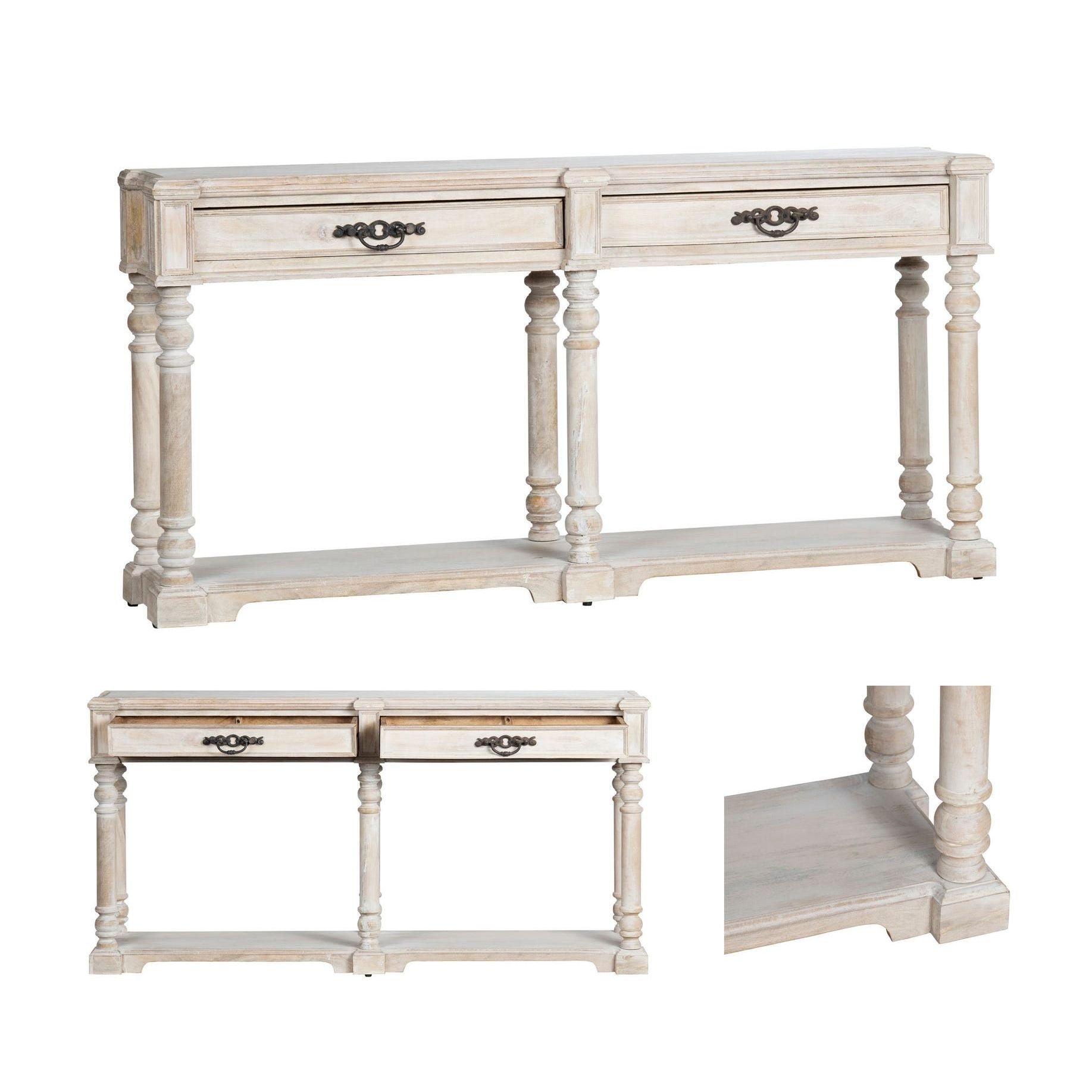 Crestview Collection Abbott Wood Console Table - Image 2