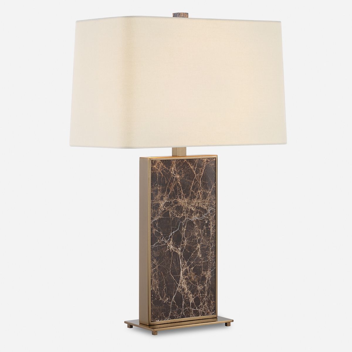Uttermost Lafferty Dark Brown Marble Table Lamp - Image 3