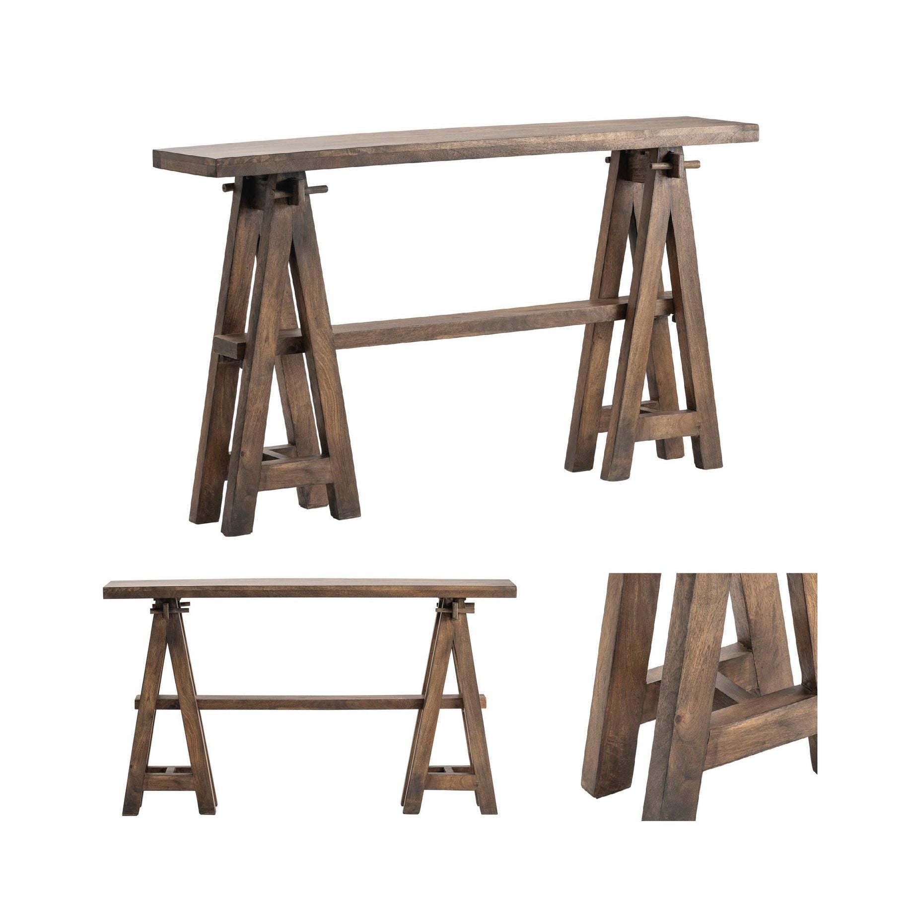 Crestview Collection Landau Rustic Modern Console Table - Image 3