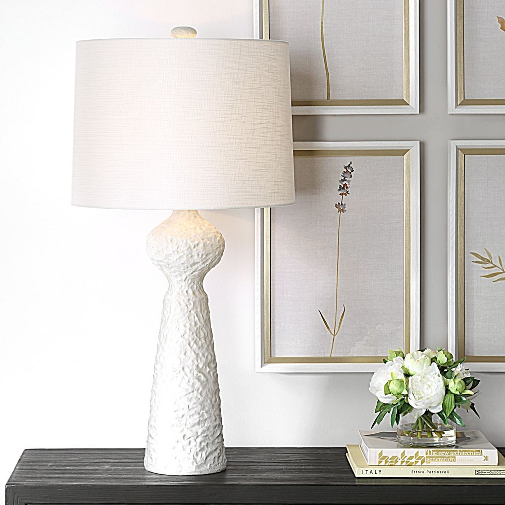 Uttermost Sonata Stone Ivory Table Lamp - Image 1