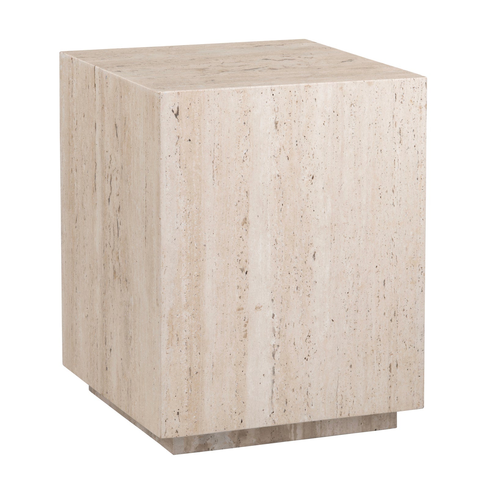 Crestview Collection Palermo Modern Natural Marble End Table - Image 2