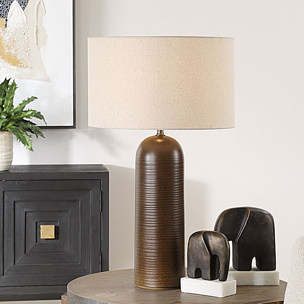 Uttermost Trexler Rich Cocoa Brown Table Lamp - Image 1