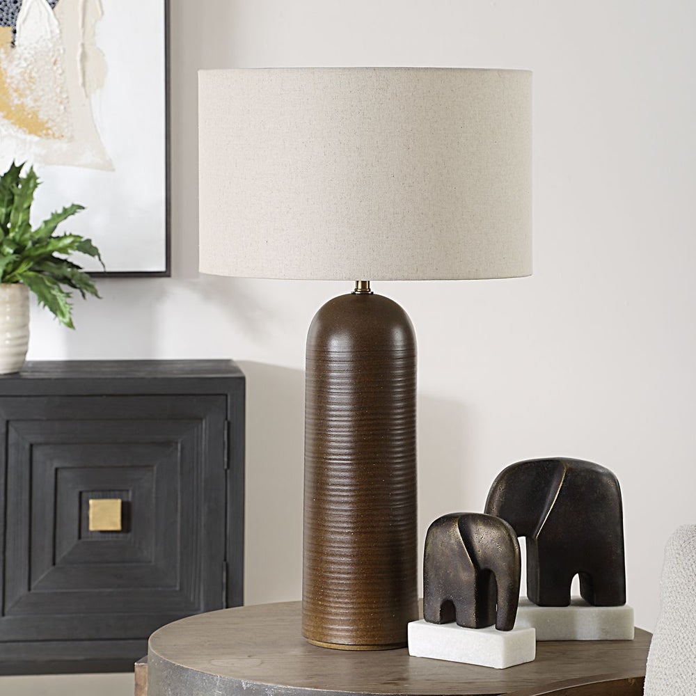 Uttermost Trexler Rich Cocoa Brown Table Lamp - Image 2