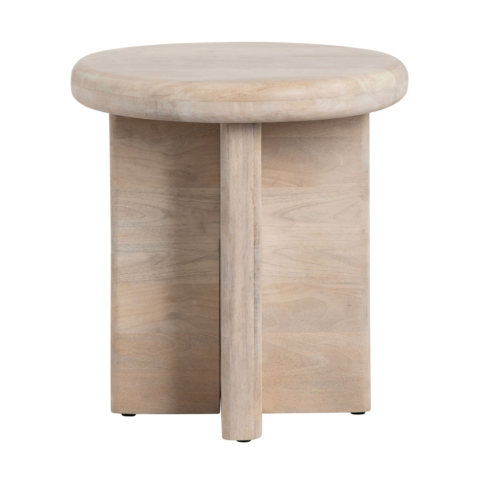 Crestview Collection Mercer Modern Mango Wood Round End Table - Image 2