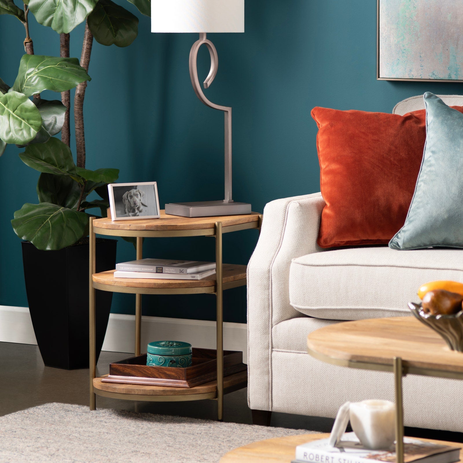 Crestview Collection Rockwell End Table - Image 1