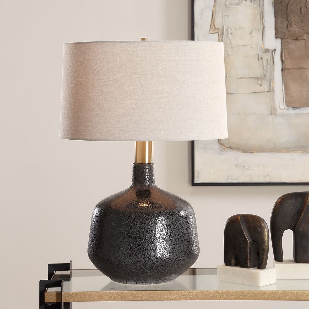 Uttermost Flanagan Matte Black Table Lamp - Image 1