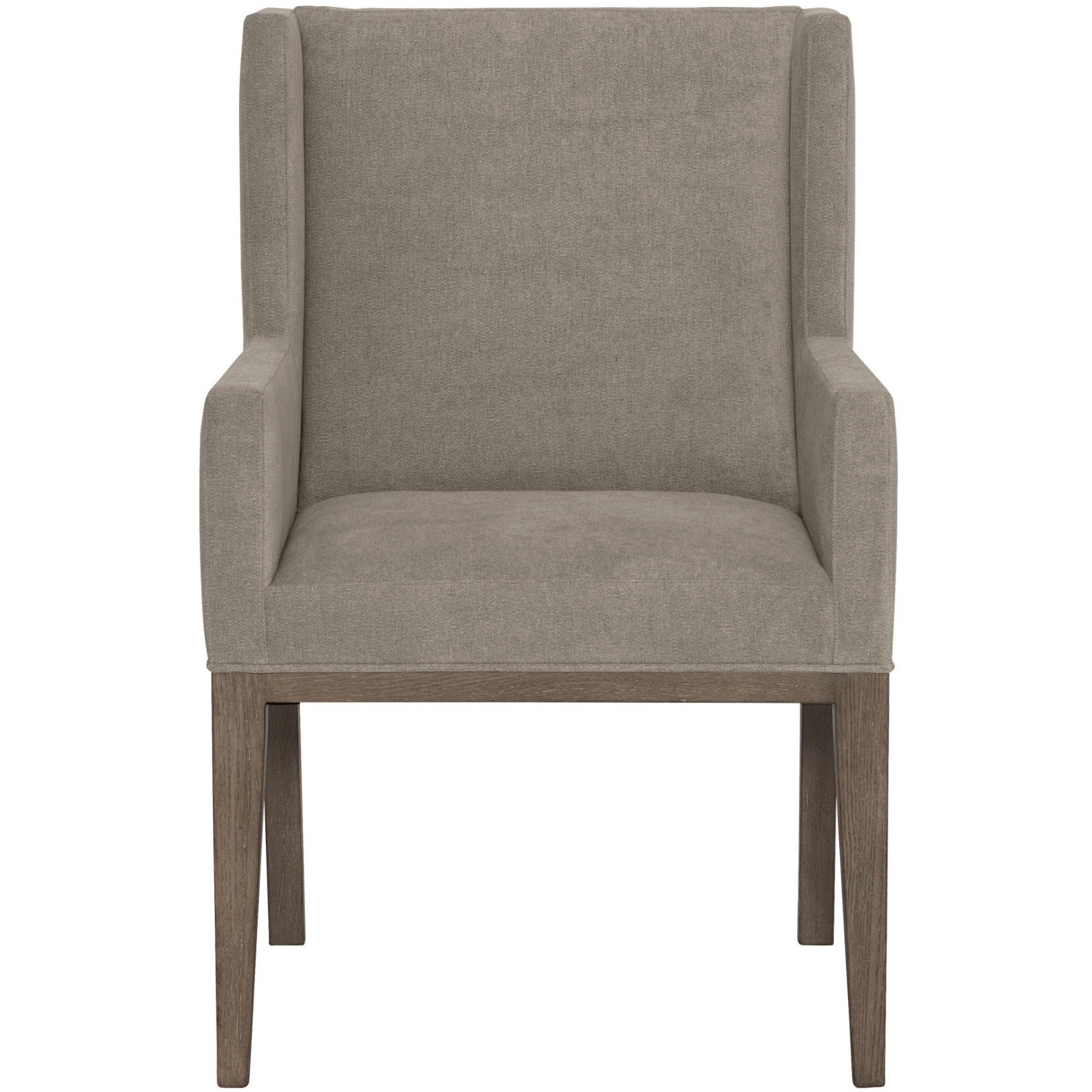 Bernhardt Linea Collection Upholstered Dining Armchair ~ Cerused Charcoal Finish - Image 2