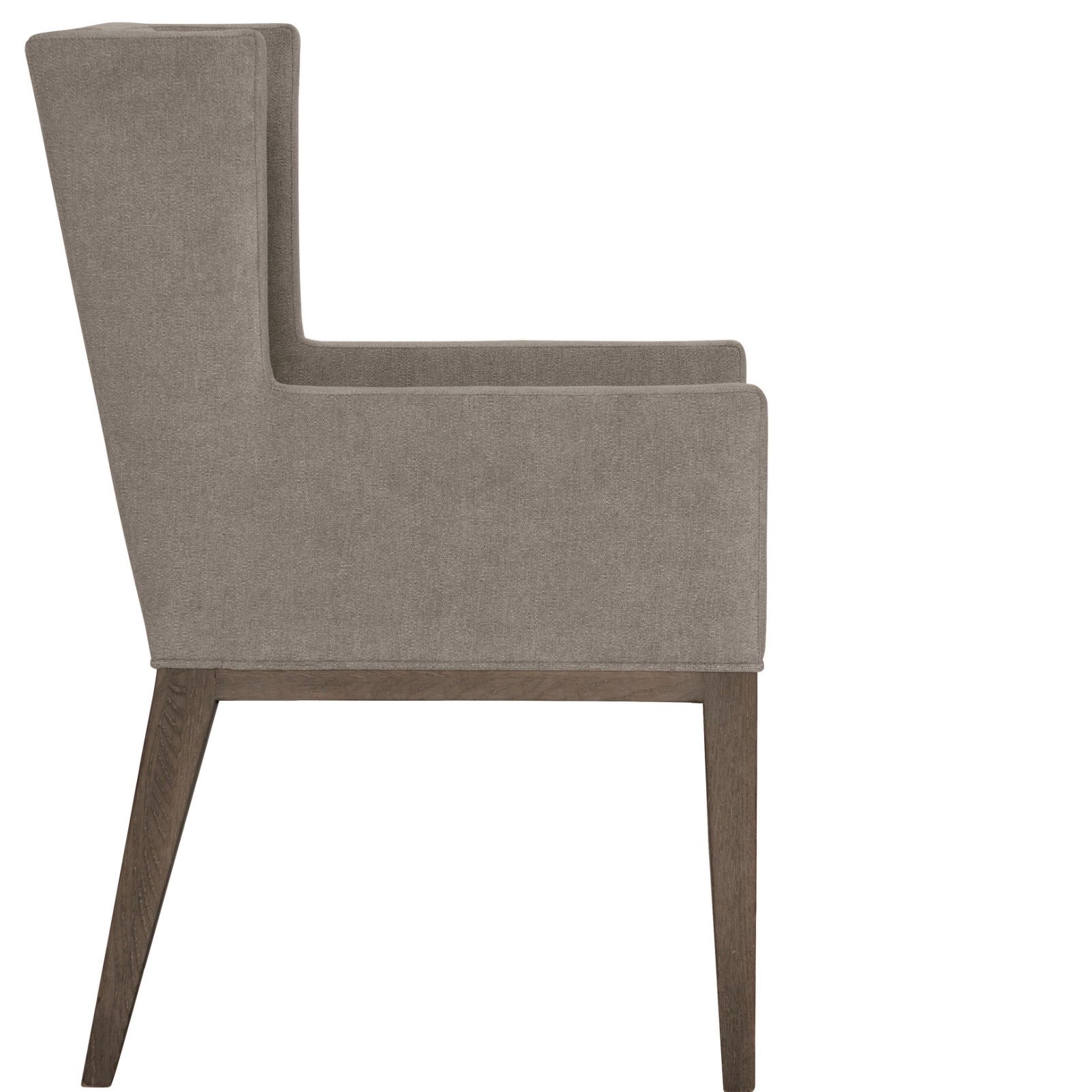 Bernhardt Linea Collection Upholstered Dining Armchair ~ Cerused Charcoal Finish - Image 3