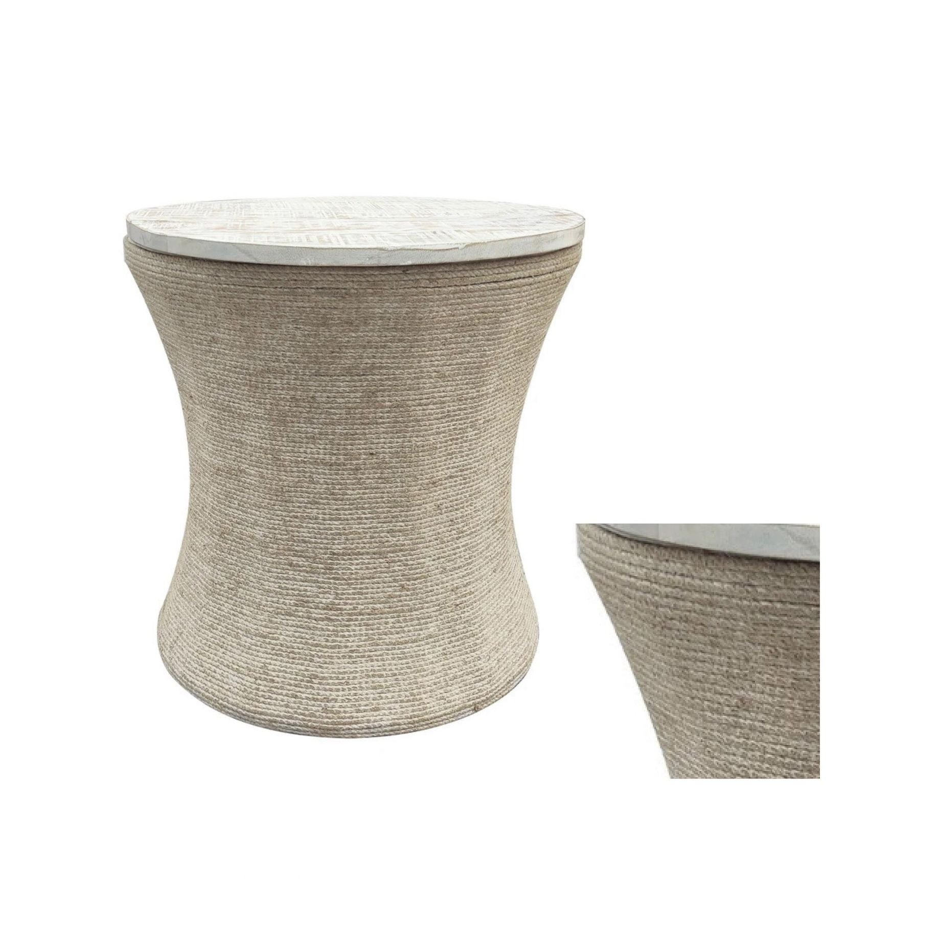 Crestview Collection Key Largo Coastal Rope End Table - Image 2