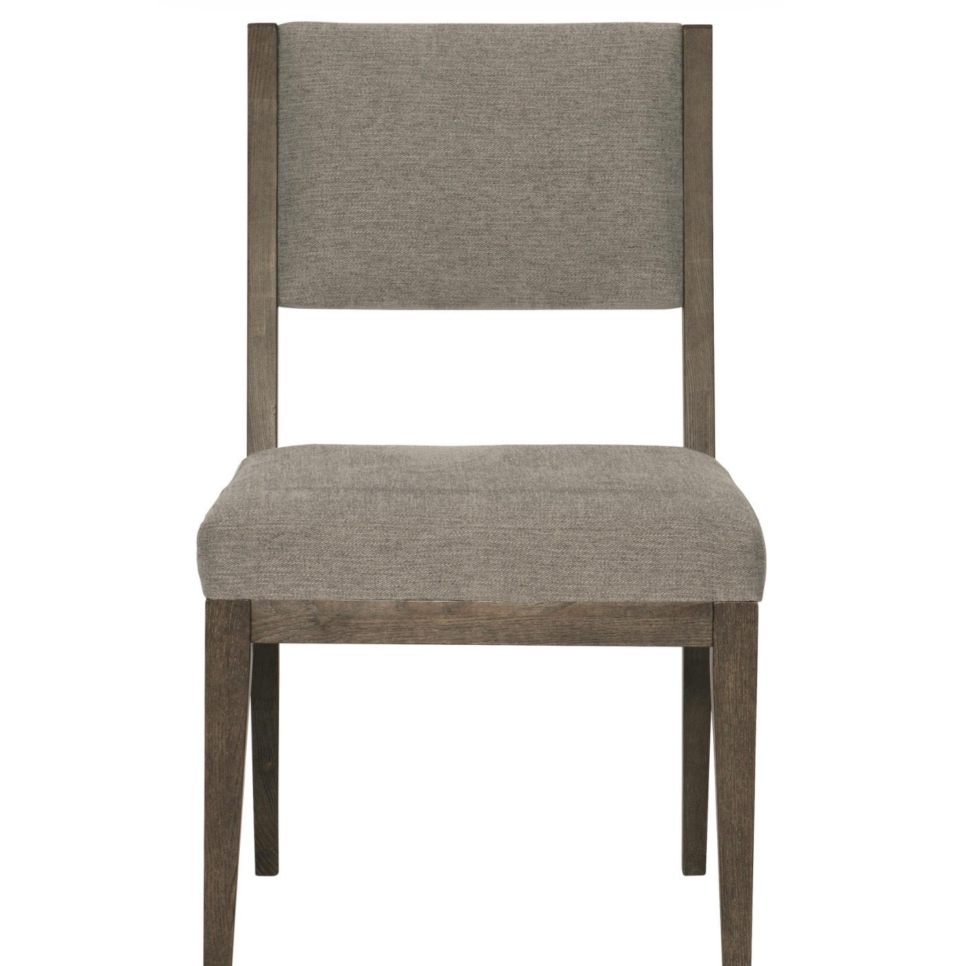 Bernhardt Linea Collection Dining Side Chair ~ Cerused Charcoal Finish - Image 1