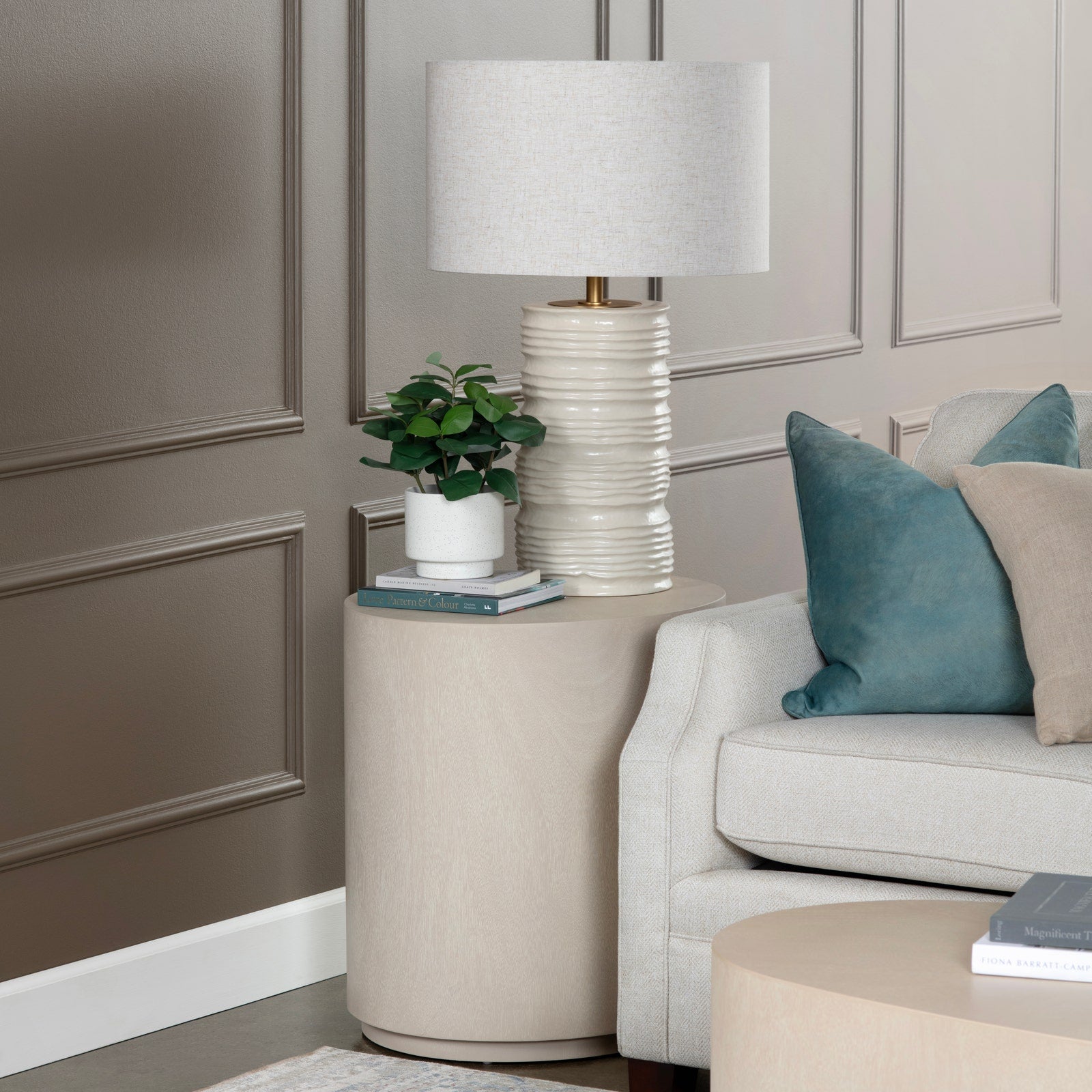 Crestview Collection Lexington Cylindrical End Table - Image 1