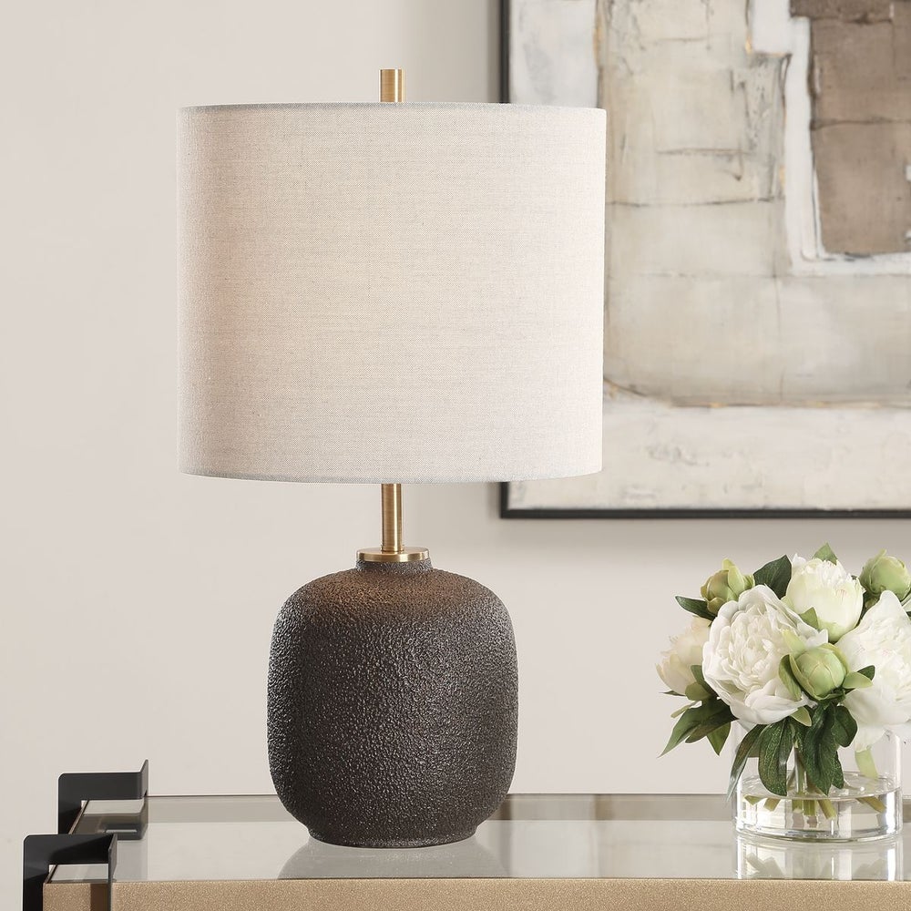 Uttermost Blacktop Warm Black Buffet Lamp - Image 1