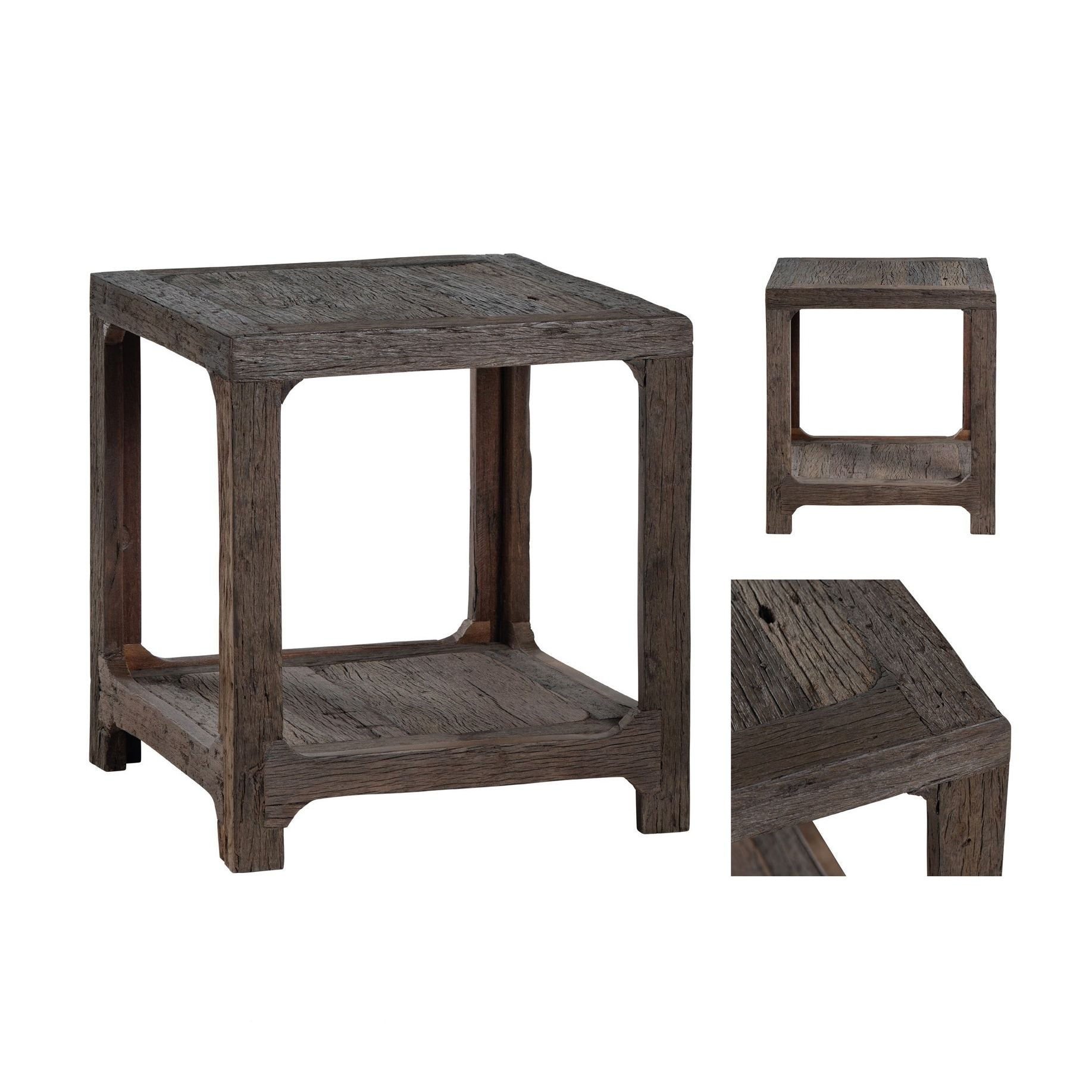 Crestview Collection Hickory Ridge Rustic Modern End Table - Image 2