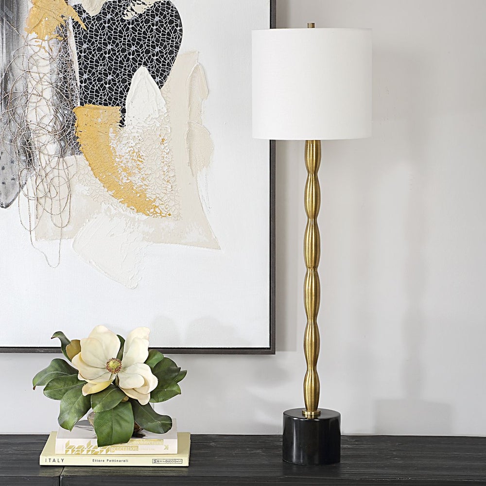 Uttermost Ezra Antique Brass Buffet Lamp - Image 1