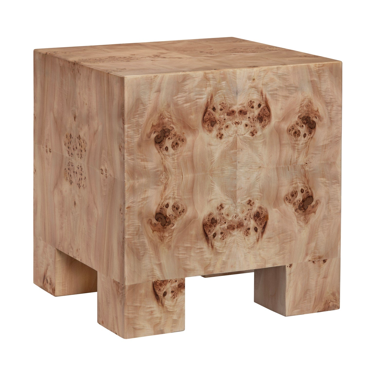 Crestview Collection Sutherland Burl Wood End Table - Image 1