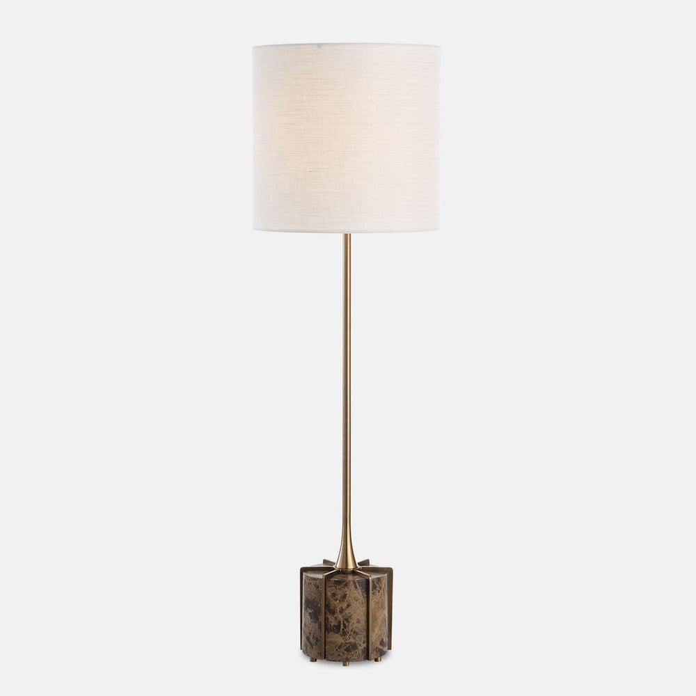 Uttermost Britwell Dark Brown Marble Buffet Lamp - Image 1
