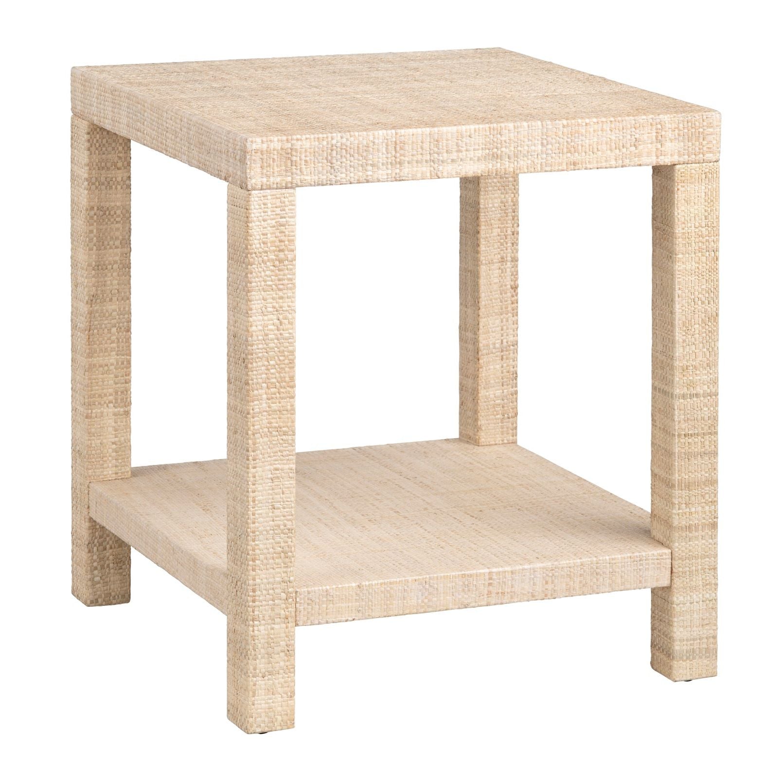 Crestview Collection Providence Natural Woven Rafia End Table - Image 2