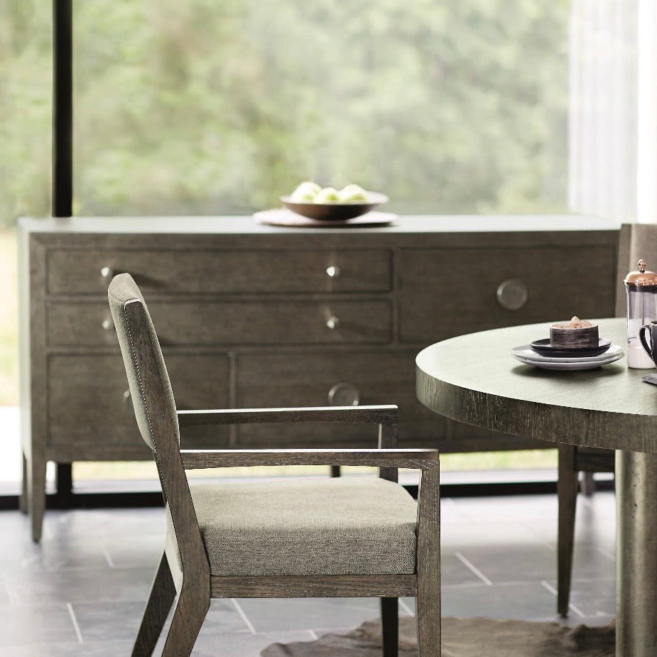 Bernhardt Linea Collection Sideboard ~ Cerused Charcoal Finish