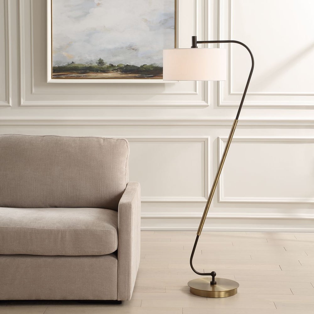 Uttermost Irwin Dark Bronze Floor Lamp - Image 1
