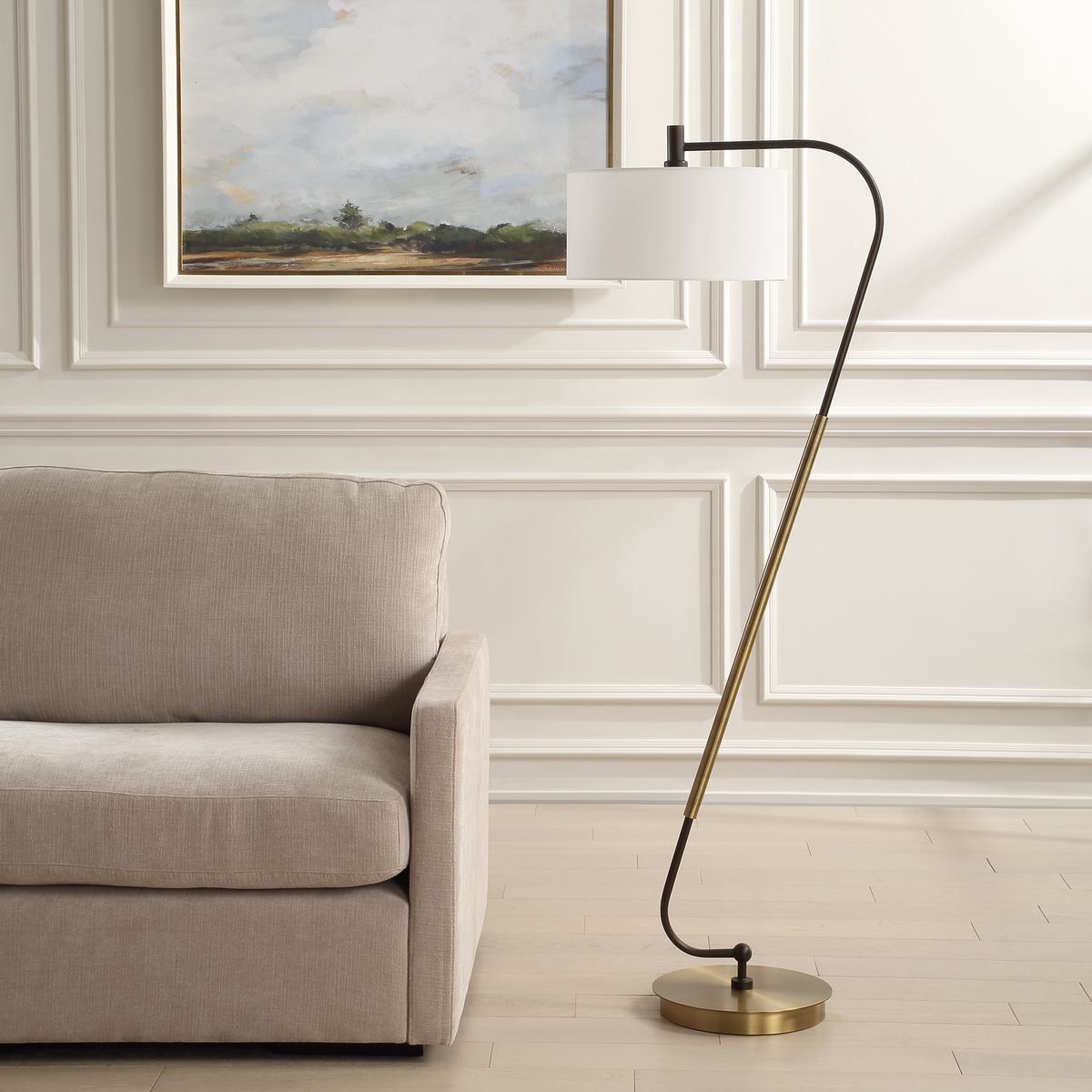 Uttermost Irwin Dark Bronze Floor Lamp - Image 2