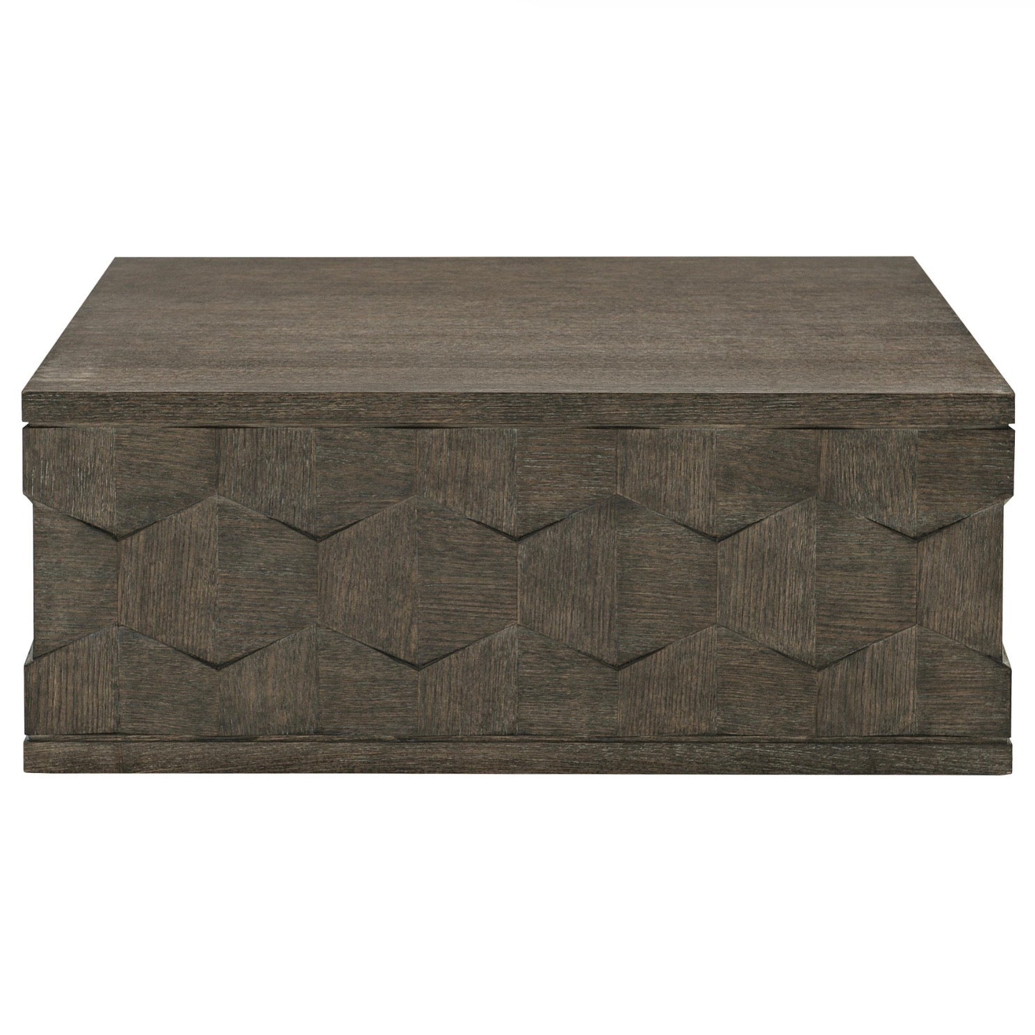 Bernhardt Linea Collection Square Cocktail Table ~ Cerused Charcoal Finish - Image 2